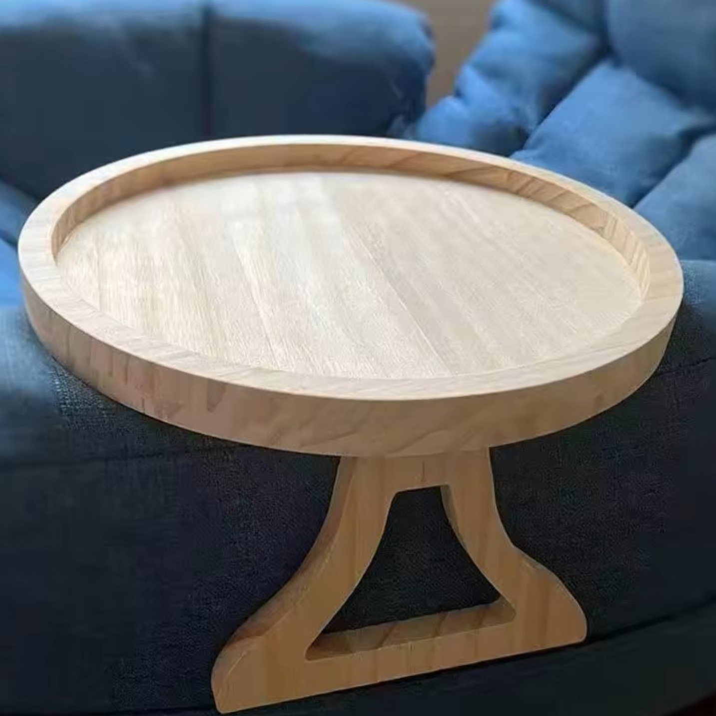 drewniana taca na kanapę simplo stolik na oparcie sofy podstawka 5903068137617