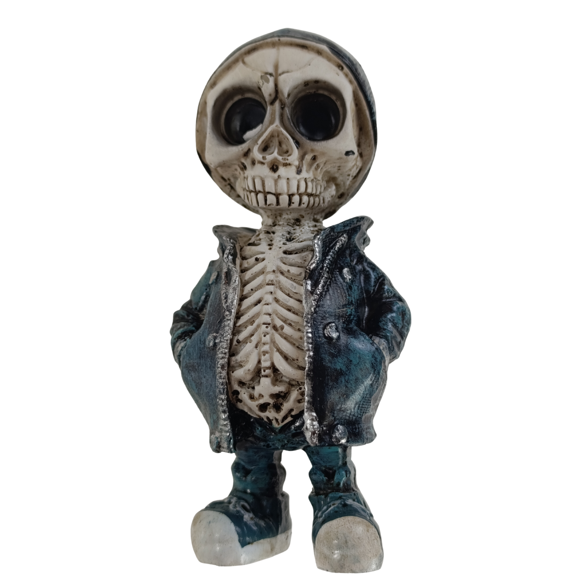 figurka kościotrup halloween detal podstawy i obuwia model 2
