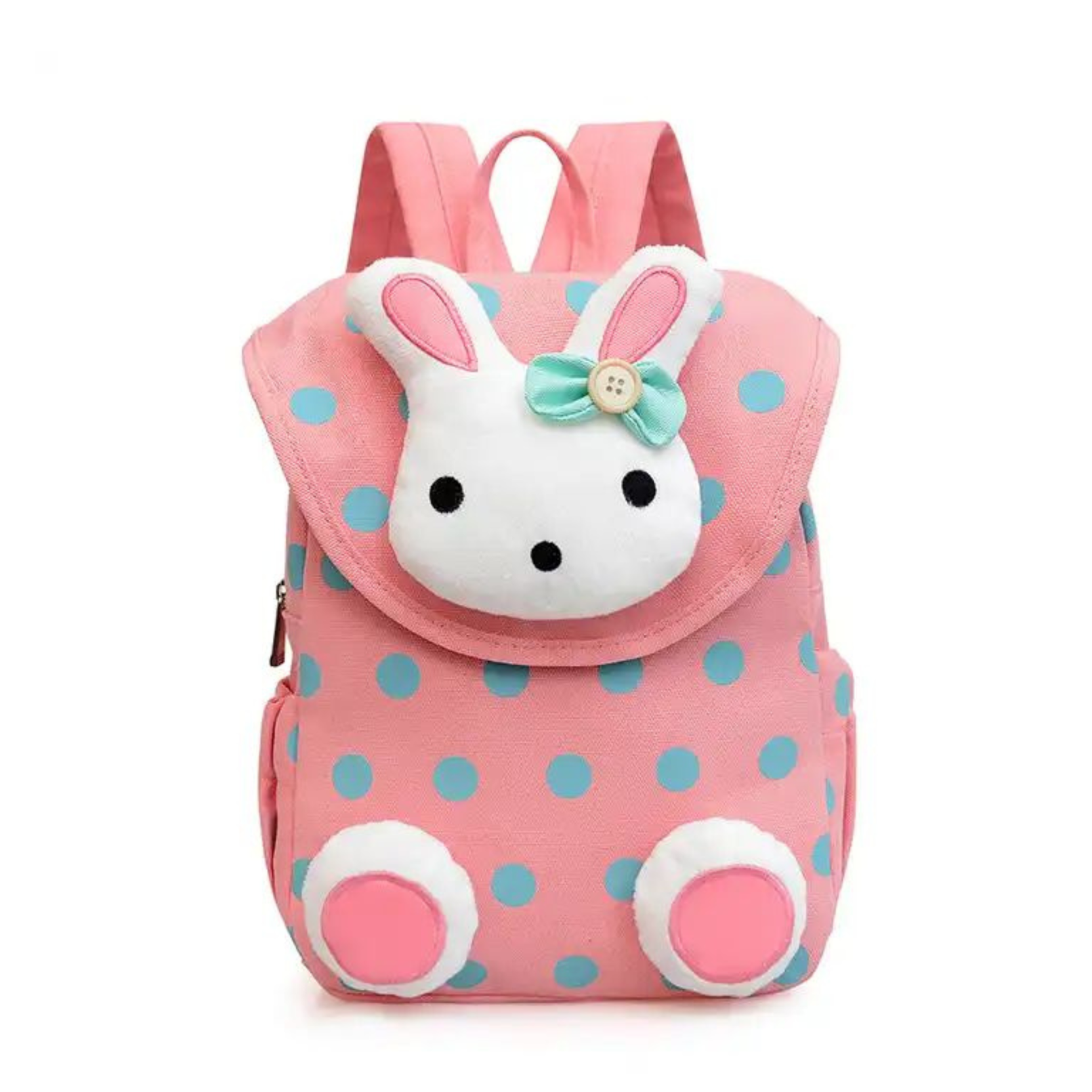Plecaczek dla dziewczynki z króliczkiem – widok z przodu