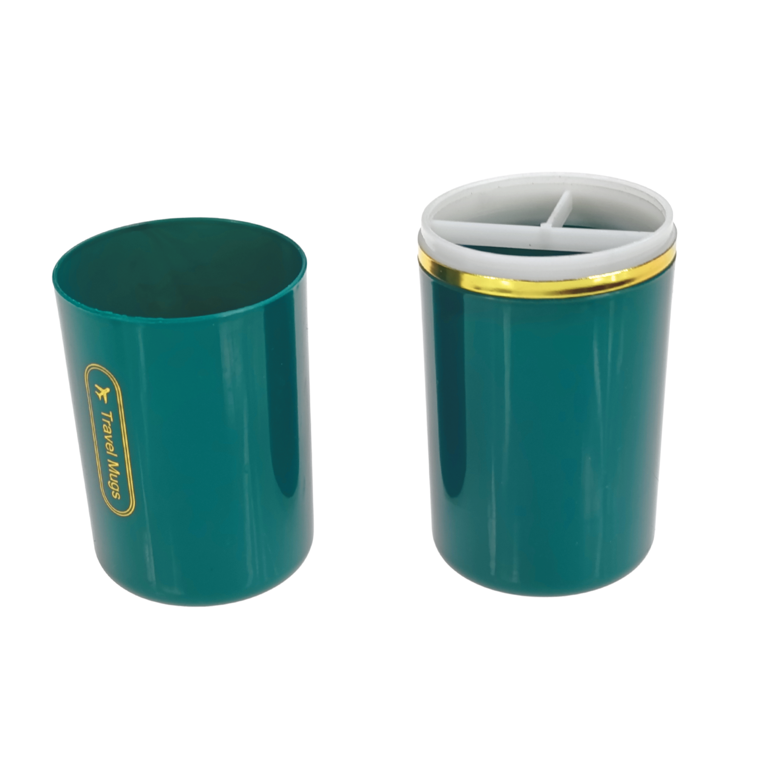 pojemnik na szczoteczkę simplo zalety 2w1 kubek szczelne wodoodporne etui podróżne zielone 5903068137884