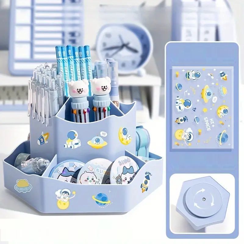 przybornik-na-biurko-simplo-obrotowy-360-stopni-niebieski