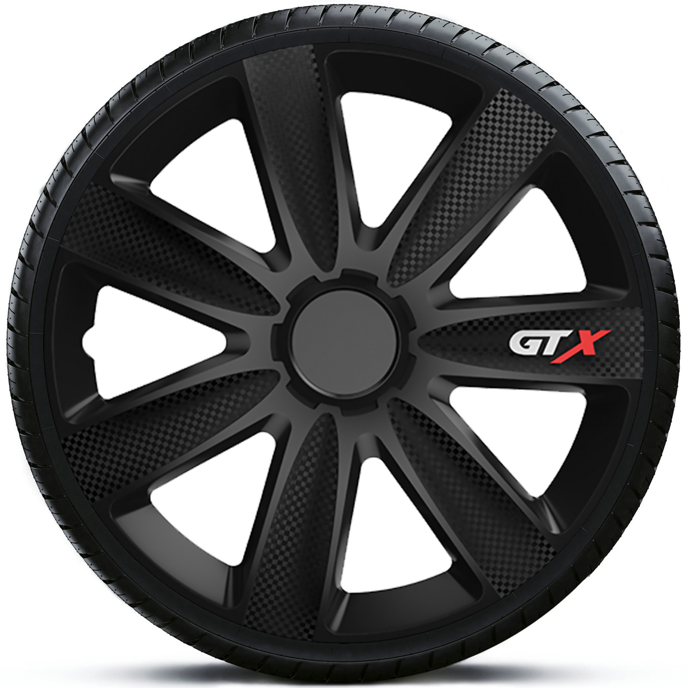 4x Kołpak 17 cali uniwersalny VERSACO GTX Carbon Czarny