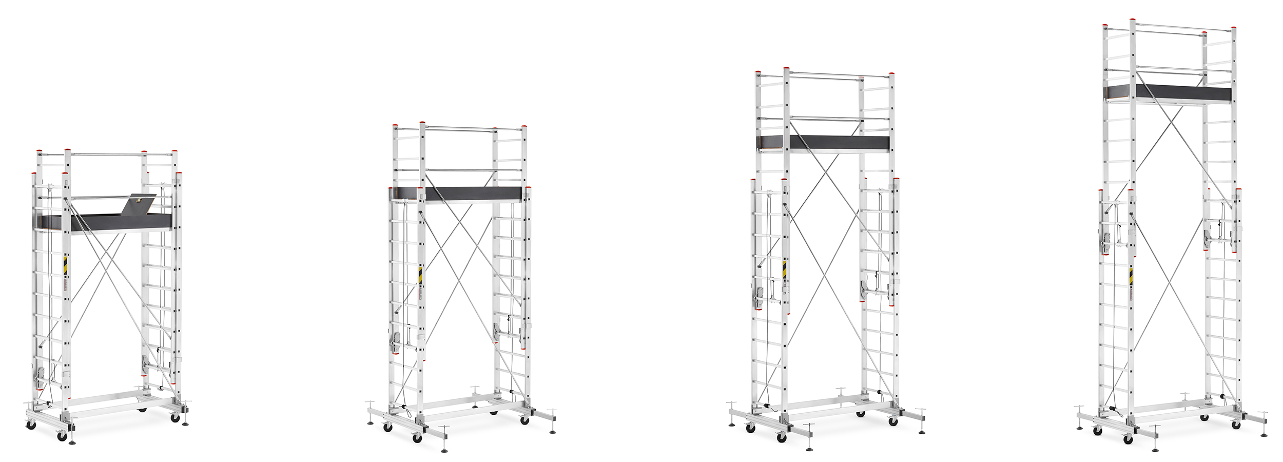 Rusztowanie aluminiowe teleskopowe wysuwane HIGHER 2x13