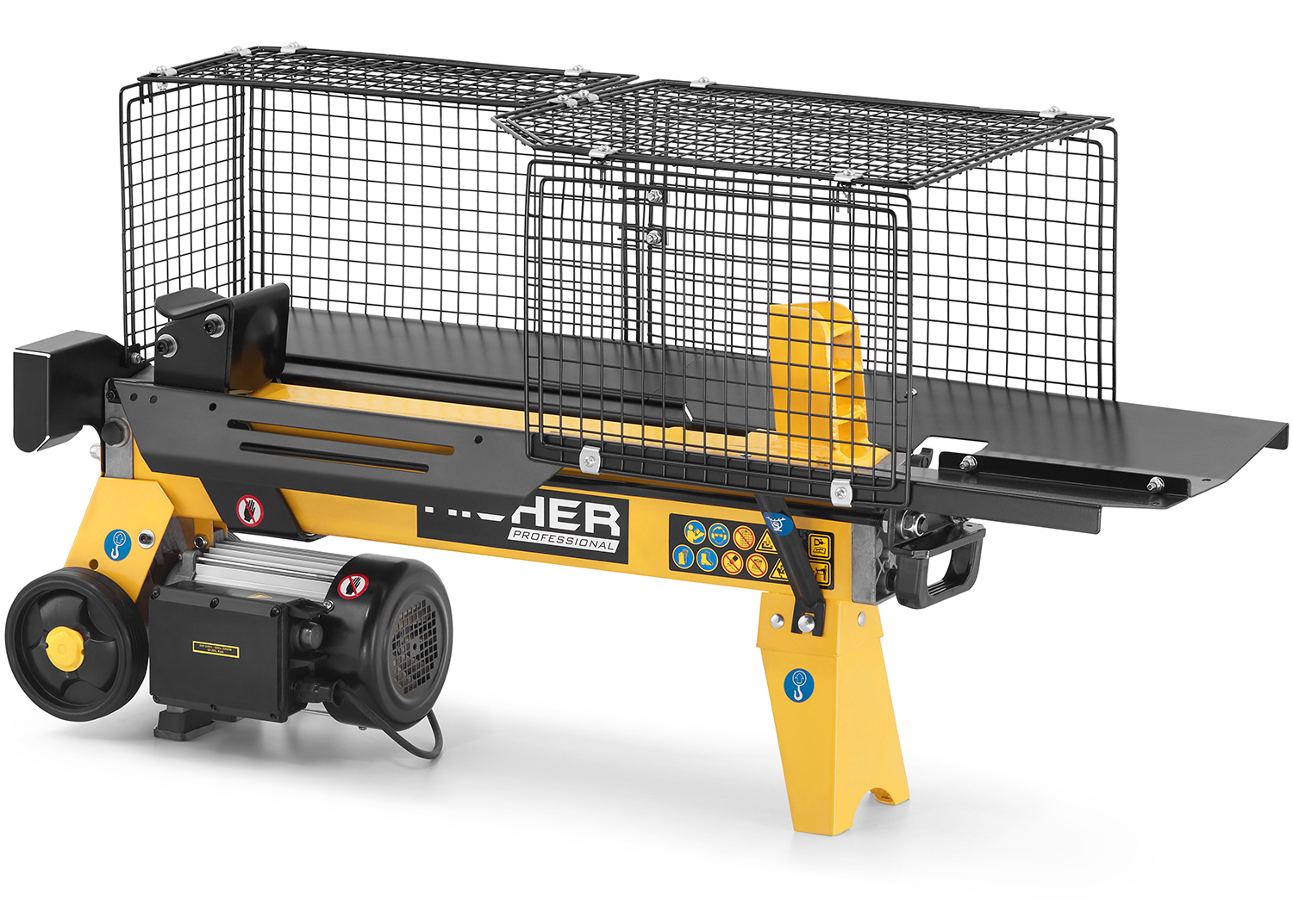 Łuparka hydrauliczna do drewna pozioma 10 ton HIGHER rębak na drewno