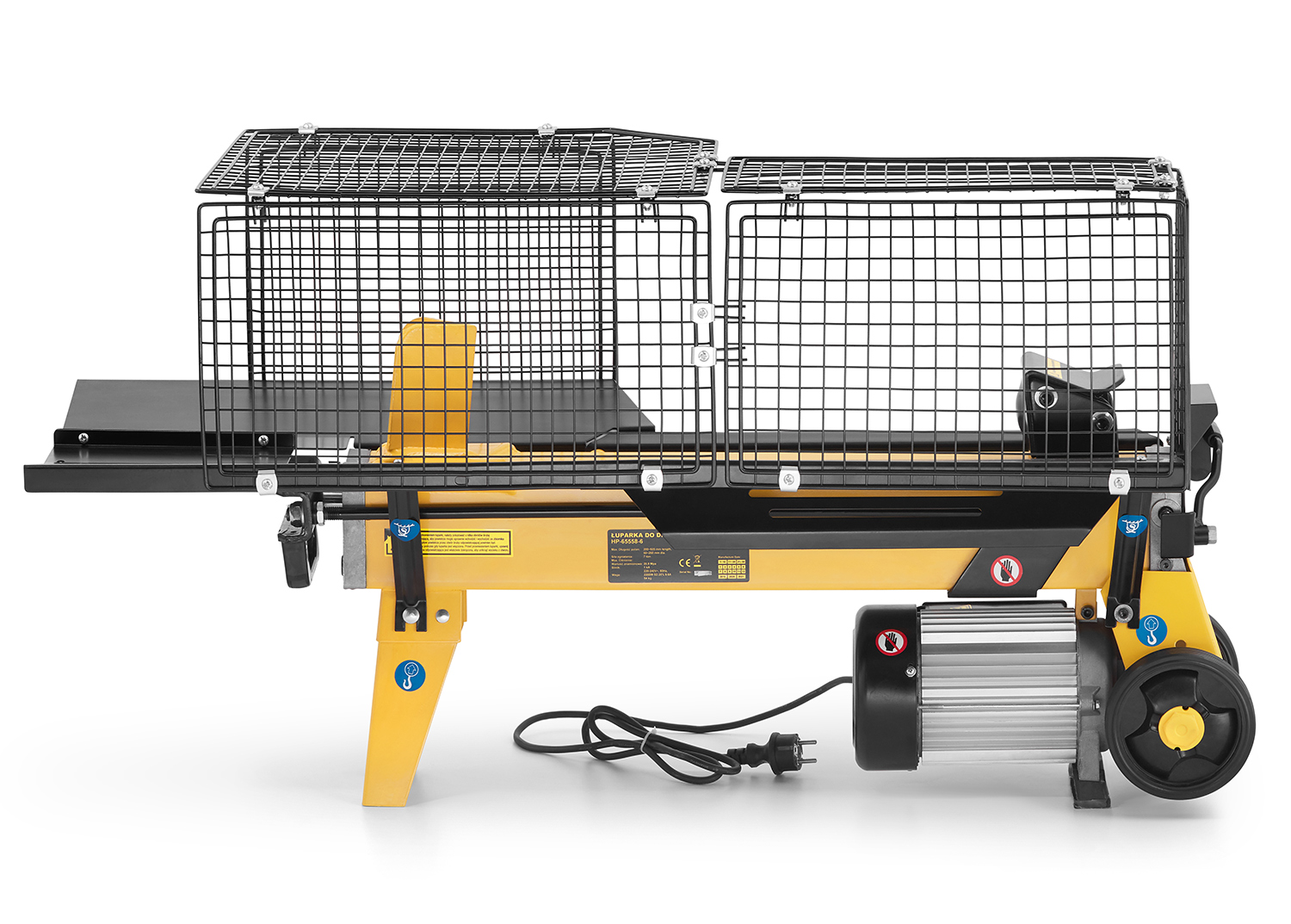 Łuparka hydrauliczna do drewna pozioma 10 ton HIGHER rębak na drewno