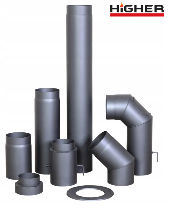 Piec kominek stalowy szamotowy BLIST B1 e koza 9kW