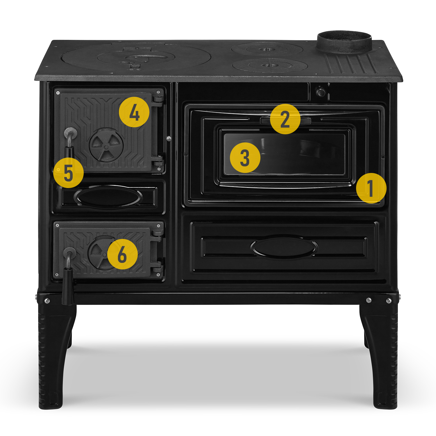 Kuchnia węglowa weftfalka angielka emaliowana SIGMA 304 8,70kW