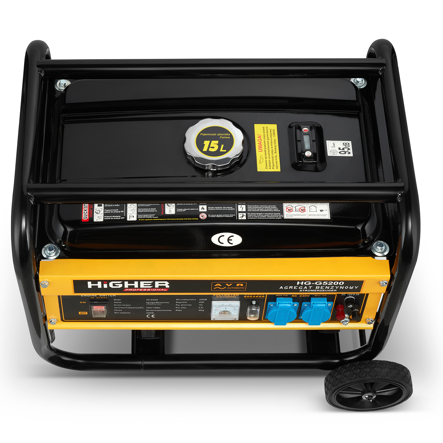 Agregat generator prądotwórczy HIGHER 4200W 7,5KM + 2 x olej