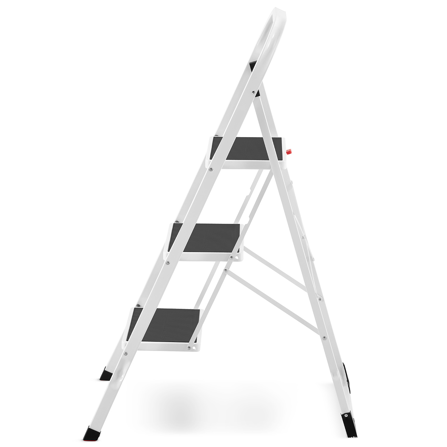 Drabina domowa lekka składana stalowa drabinka schodki 3 stopnie HIGHER BI