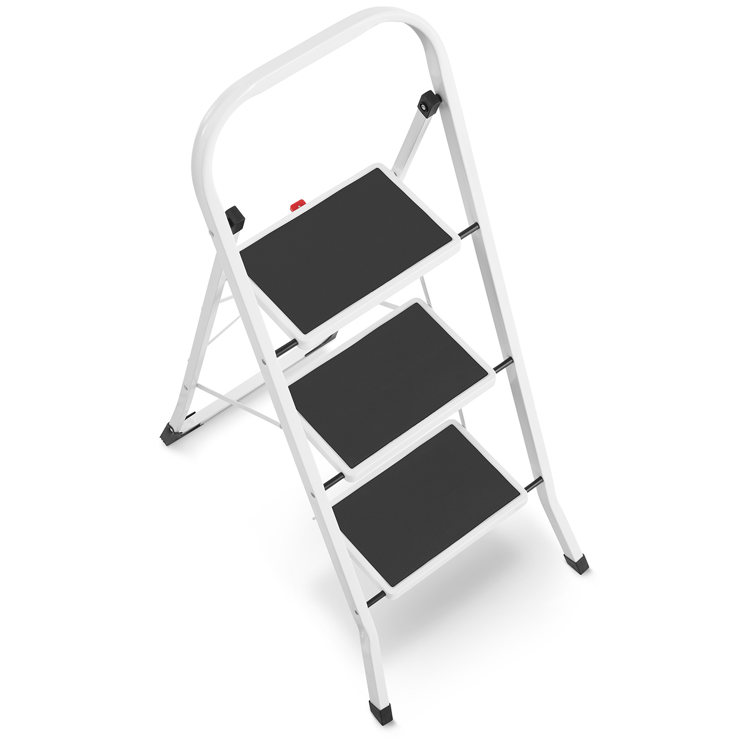 Drabina domowa lekka składana stalowa drabinka schodki 3 stopnie HIGHER BI