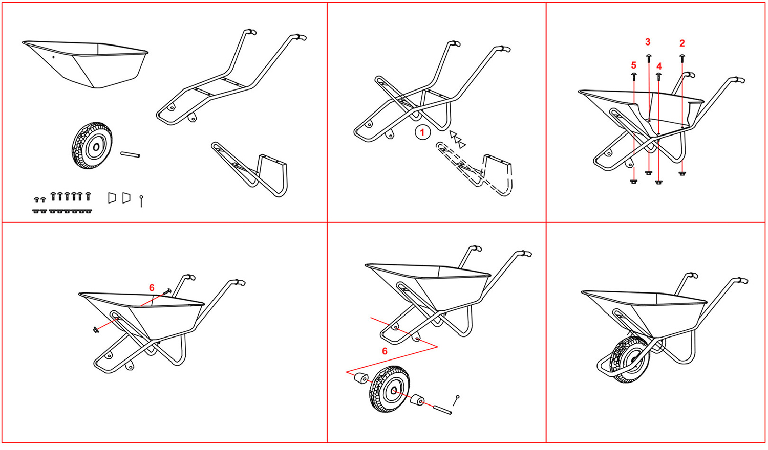 Taczka budowlana ogrodowa ocynkowana mocna KPGD-567 140 L / 210 kg