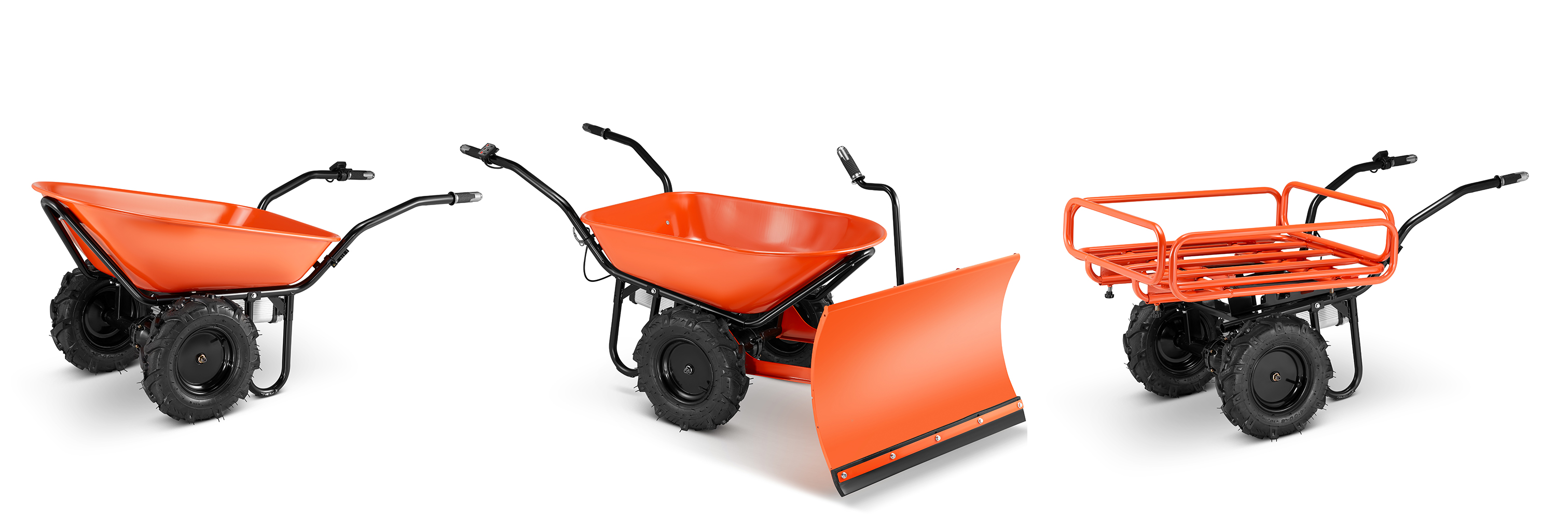 Taczka elektryczna budowlana koleba ogrodowa BAUMR-AG 3w1 120L 260kg 40V