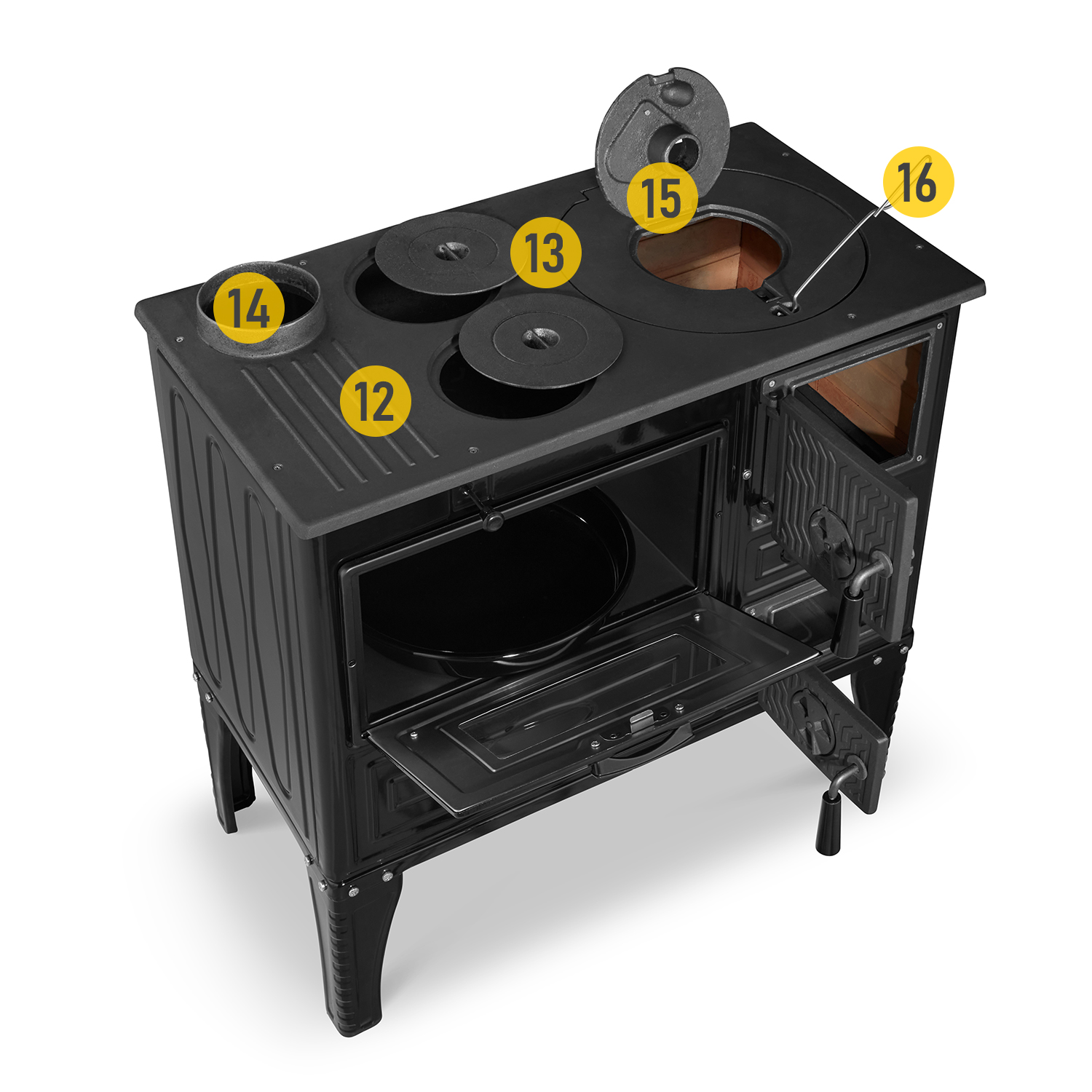 Kuchnia węglowa weftfalka angielka emaliowana SIGMA 304 8,70kW