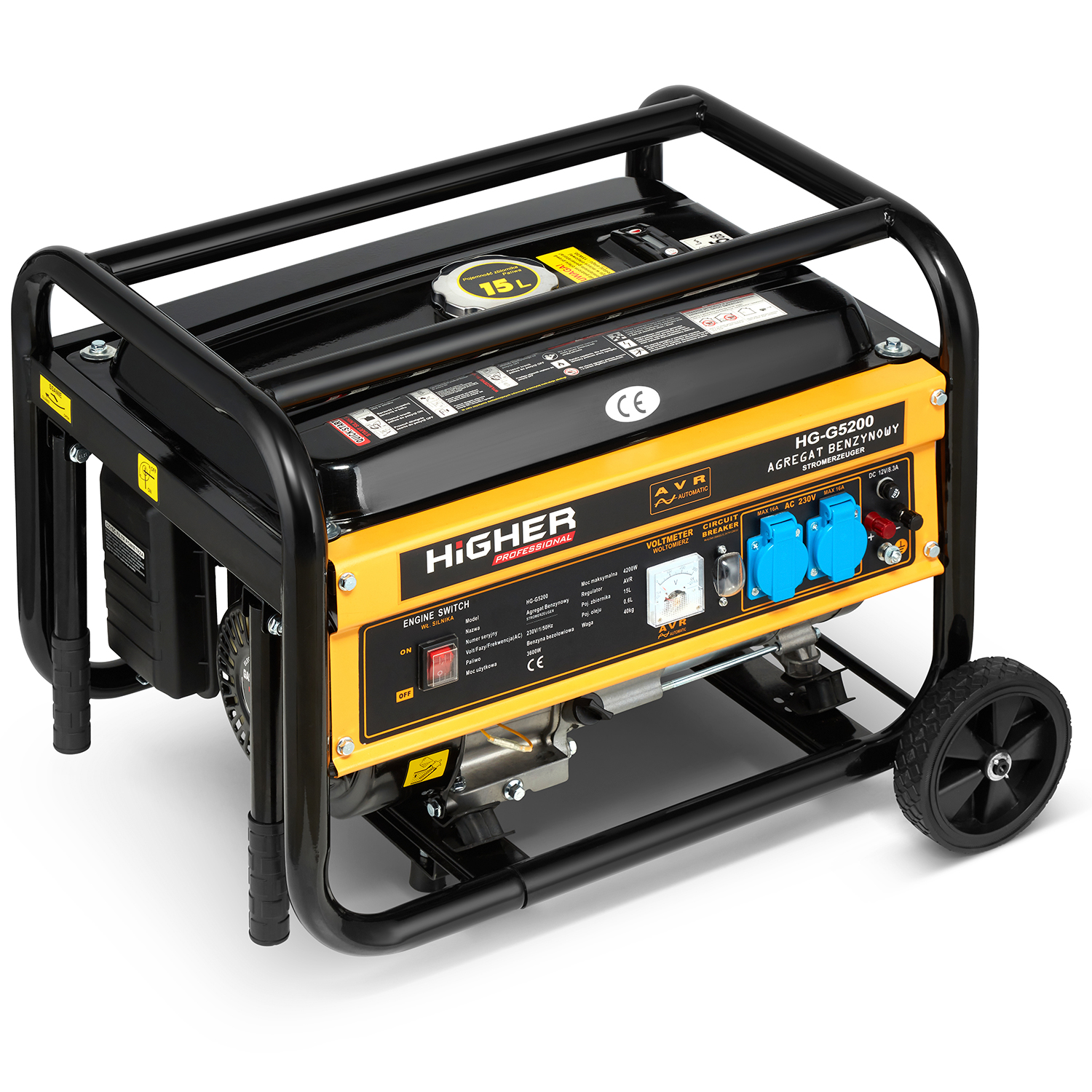 Agregat generator prądotwórczy HIGHER 4200W 7,5KM + 2 x olej