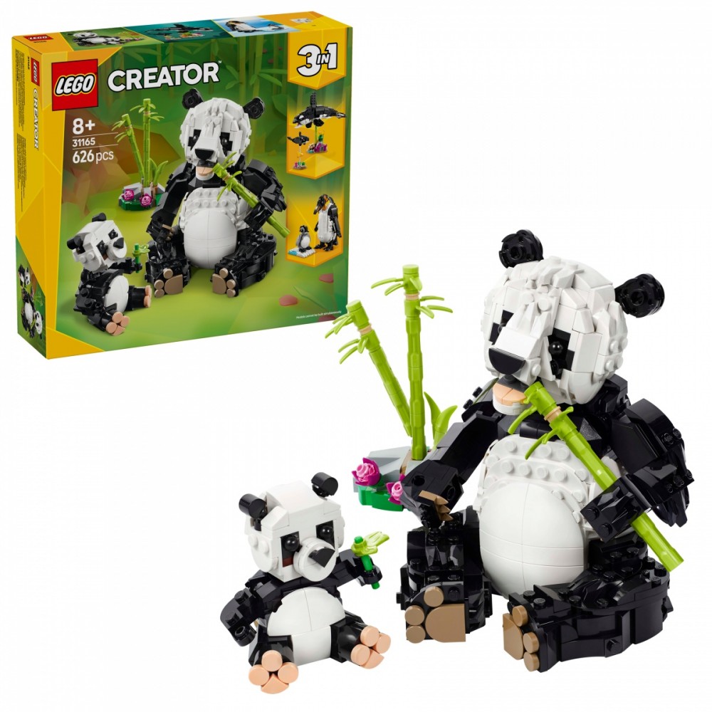 5702017822402 Bricks Creator 31165 Wild Animals: Panda Family LEGO