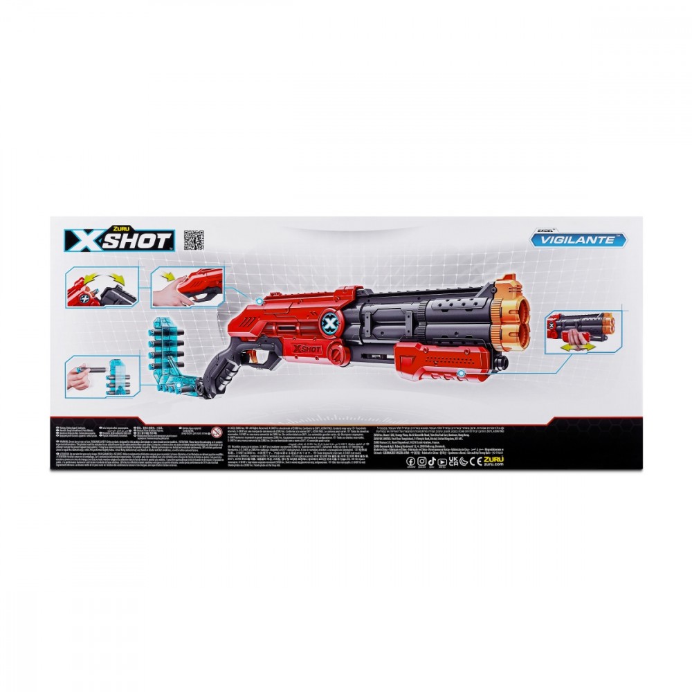 193052040176 Blaster Excel Vigilante 24 darts ZURU X-Shot | eBay UK