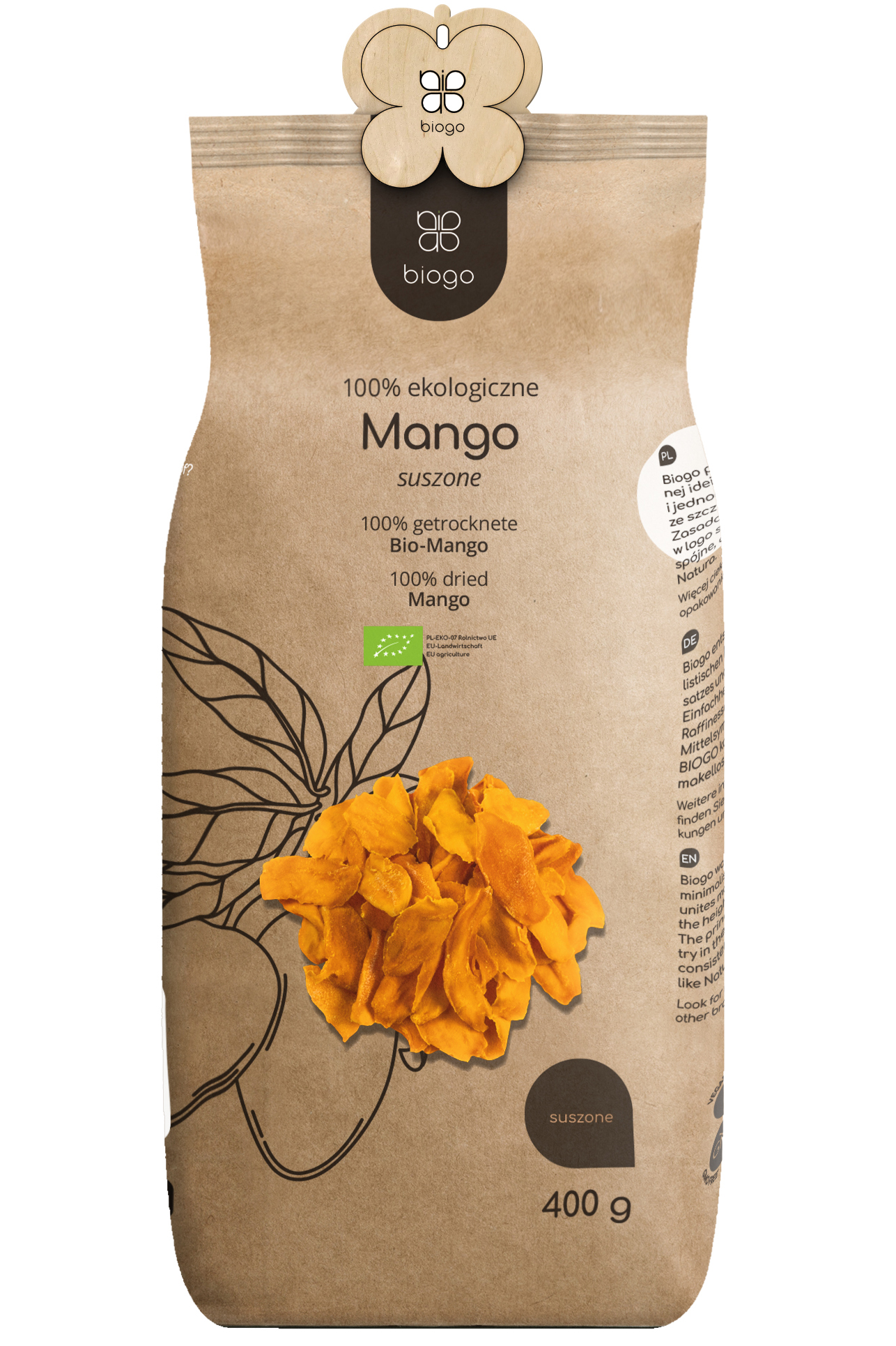 Suszone mango BIO opakowanie