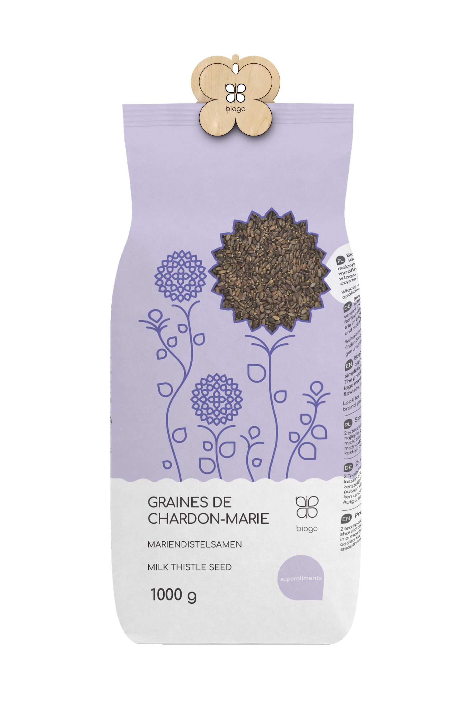 Ostropest plamisty BIOGO emballage