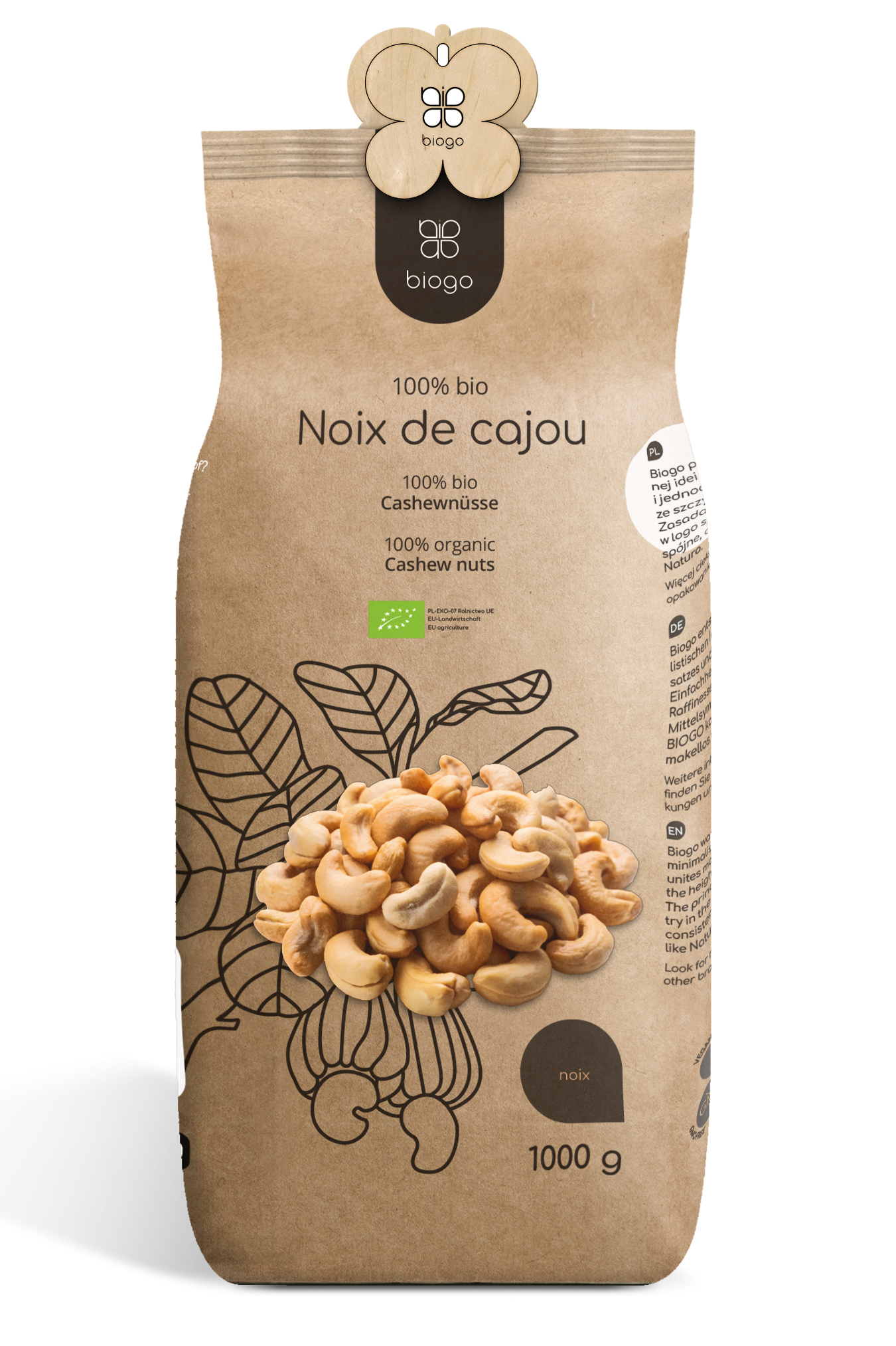 Nozes de Caju BIO embalagem