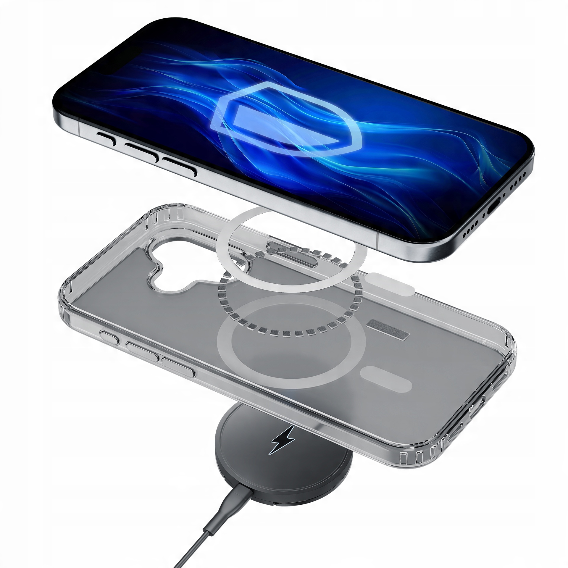 Etui z MagSafe na Apple iPhone 16 - 3mk Frosty MagCase White