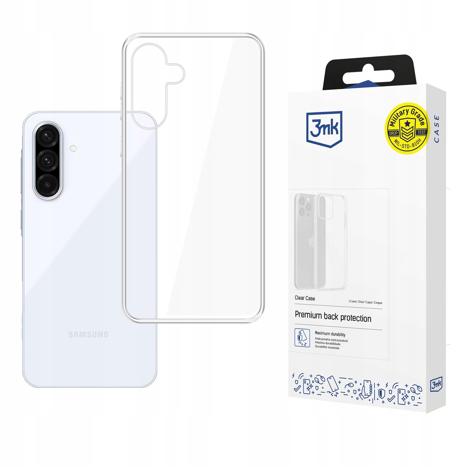 Silikonowe etui na Samsung Galaxy A36/A56 - 3mk Clear Case