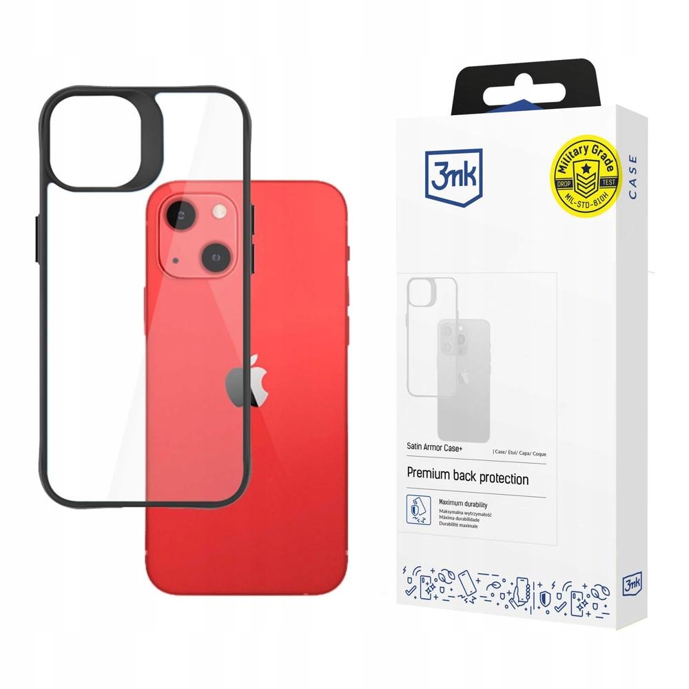 Satynowe etui na Apple iPhone 13 Mini - 3mk Satin Armor Case+