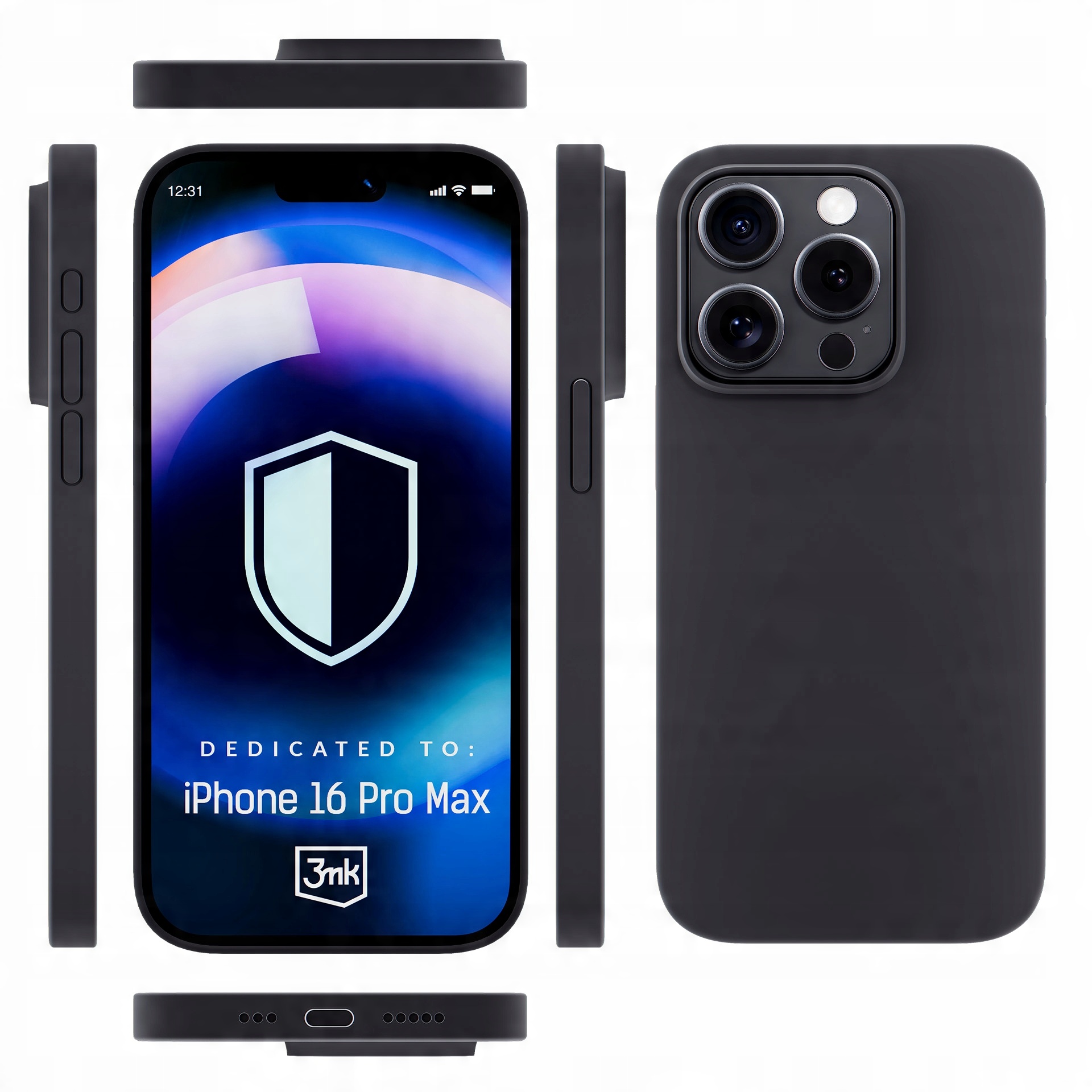 Etui na Apple iPhone 16 Pro Max - 3mk HARDY Silicone MagCase Graphite