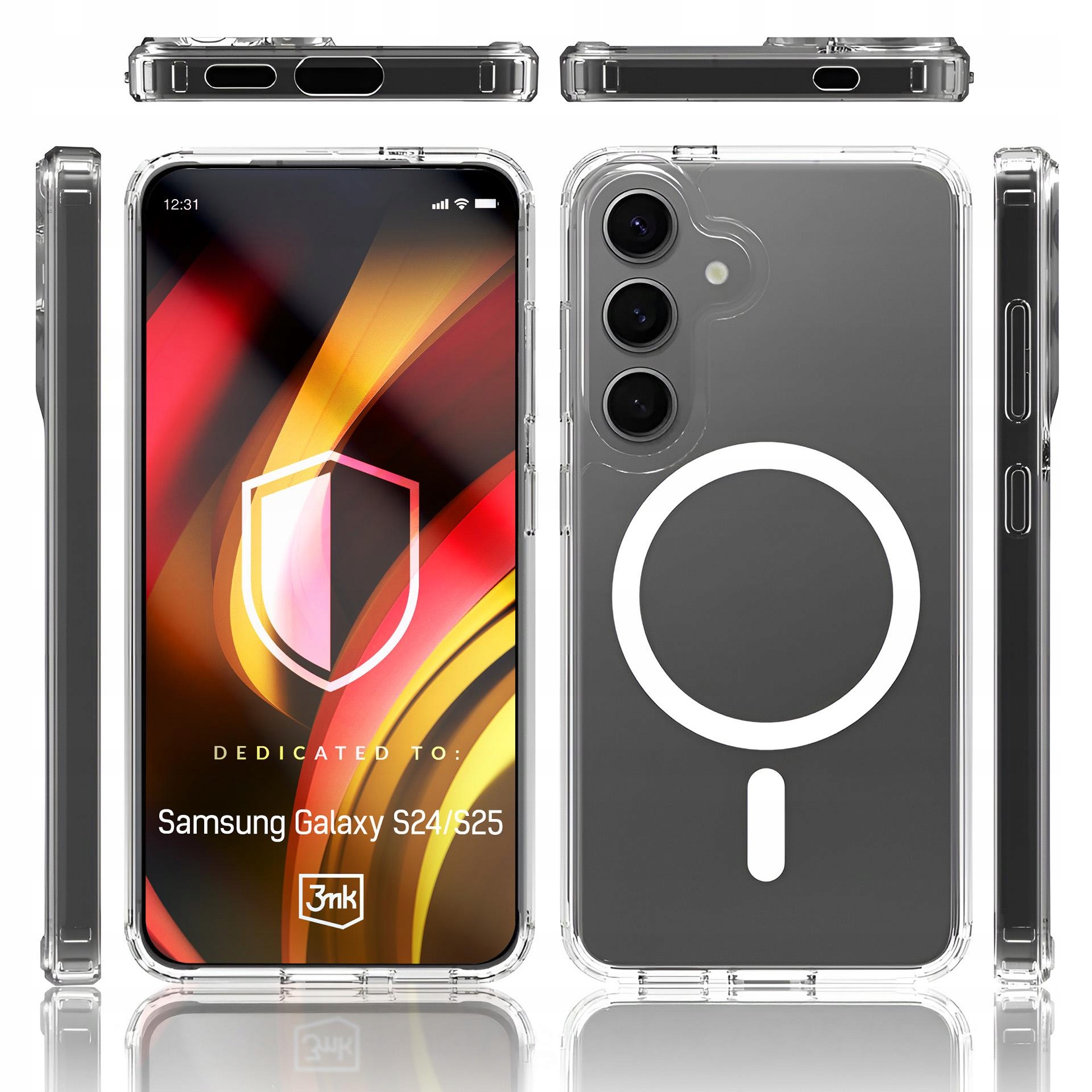 Pancerne etui z MagSafe 3mk LiqForce Mag Case na tył Samsung Galaxy S24 S25