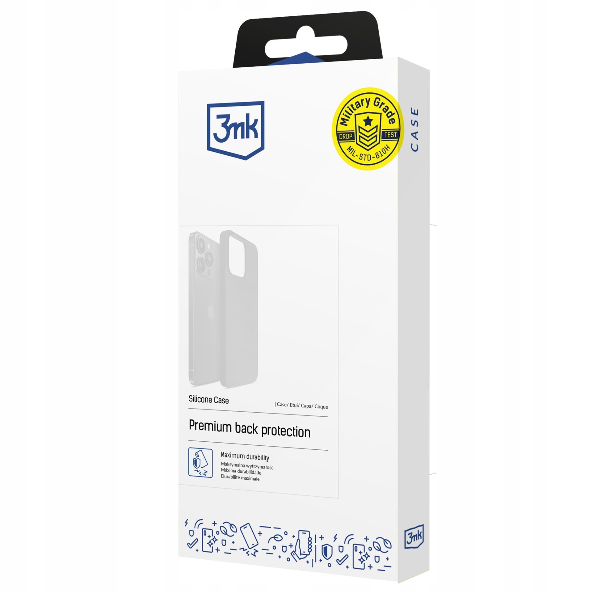 Silikonowe etui na Apple iPhone 16 Pro - 3mk Silicone Case Dark Navy