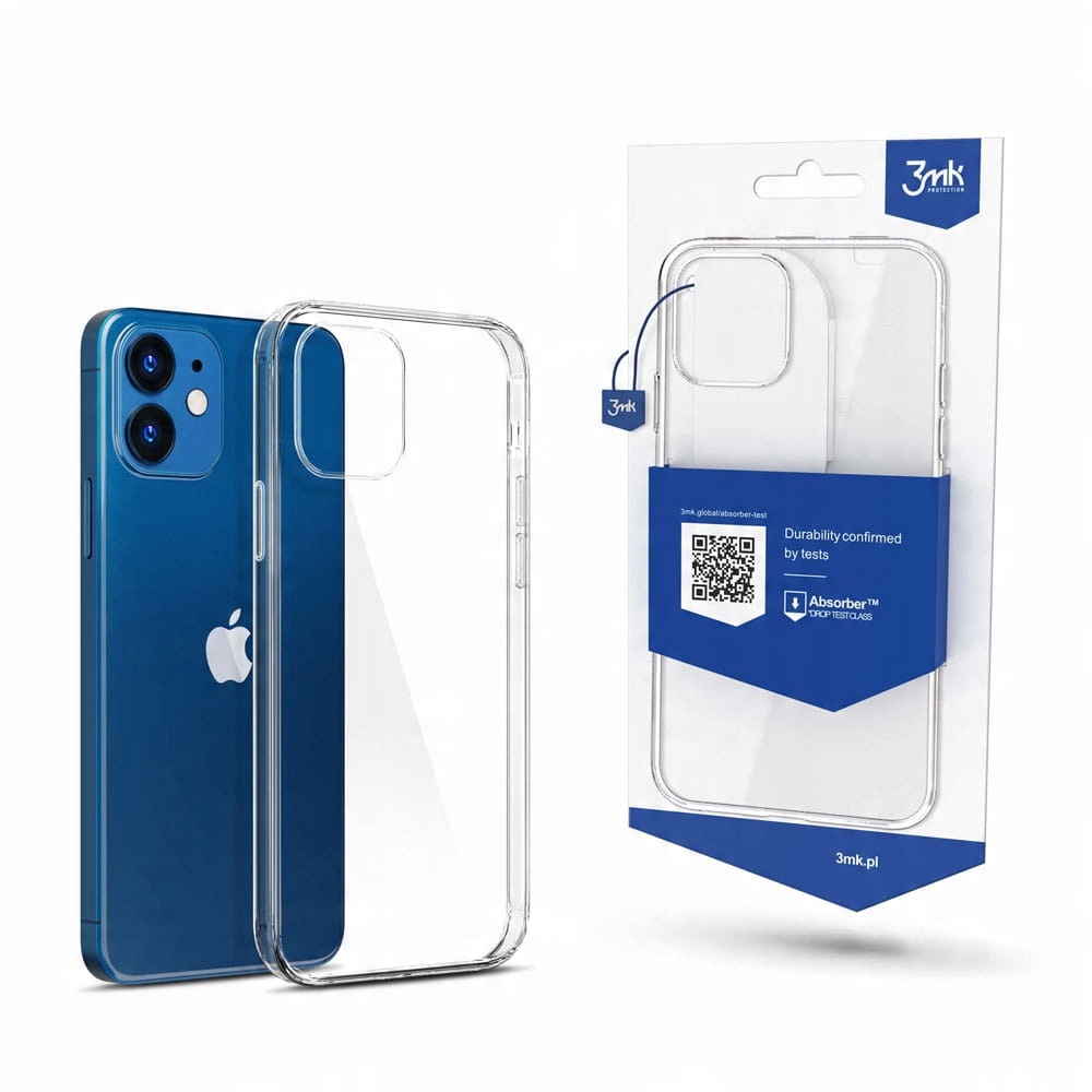 Silikonowe etui na Apple iPhone 12 Mini - 3mk Clear Case