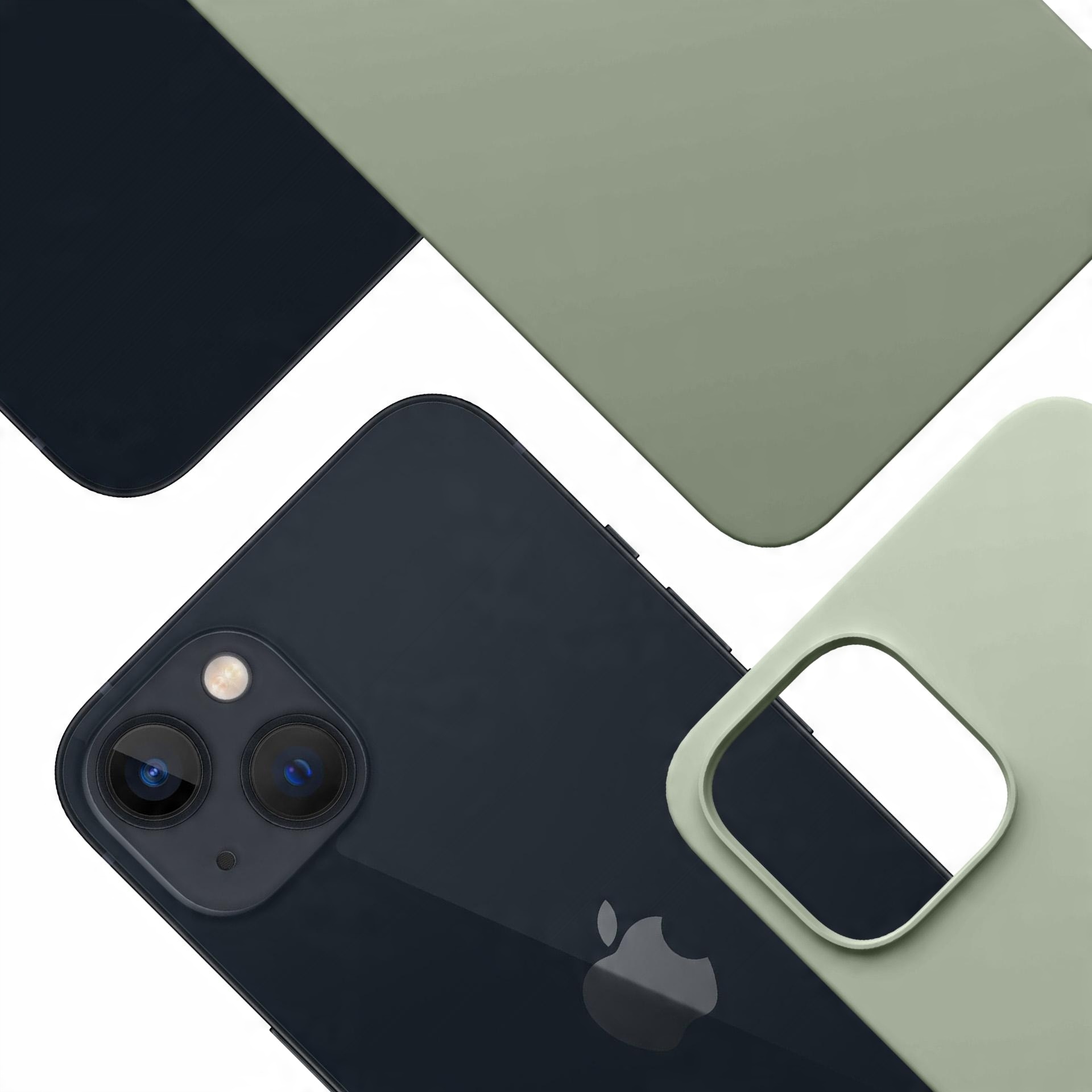 Zielone etui z MagSafe case na tył do Apple iPhone 15 3mk HARDY MagSilicone