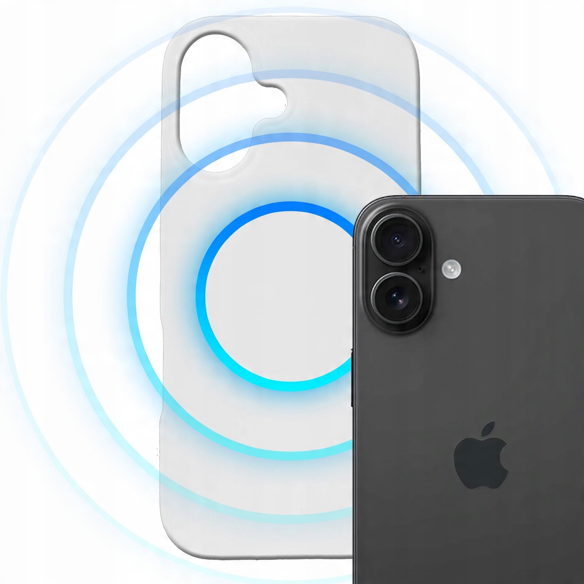 Białe etui z MagSafe na tył do Apple iPhone 16 Plus - 3mk HARDY MagSilicone