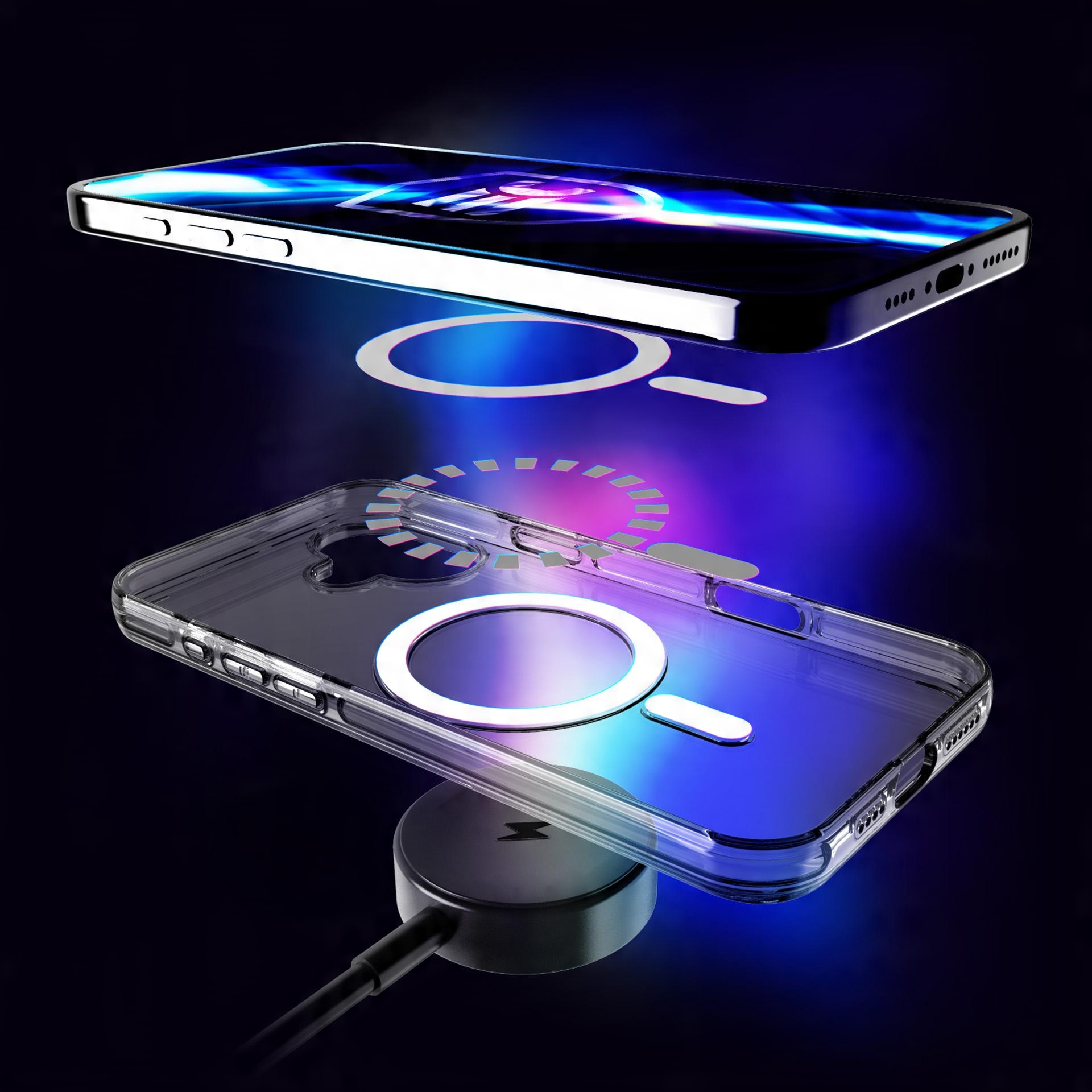 Nieżółknące etui MagSafe na tył do iPhone 16 Plus - 3mk EverClear Mag Case