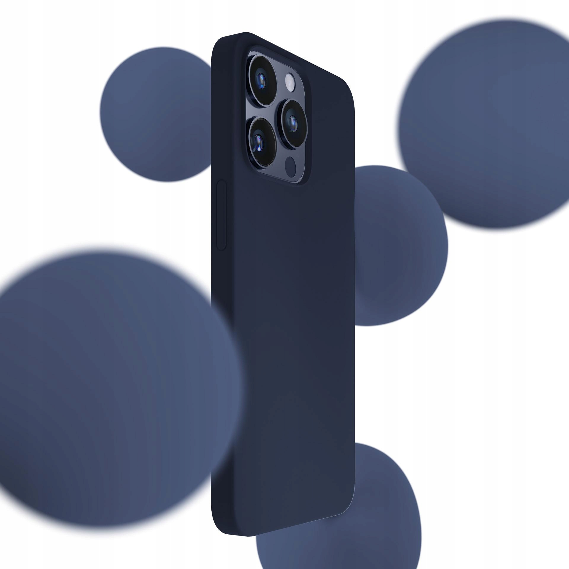 Silikonowe etui na Apple iPhone 16 Pro - 3mk Silicone Case Dark Navy