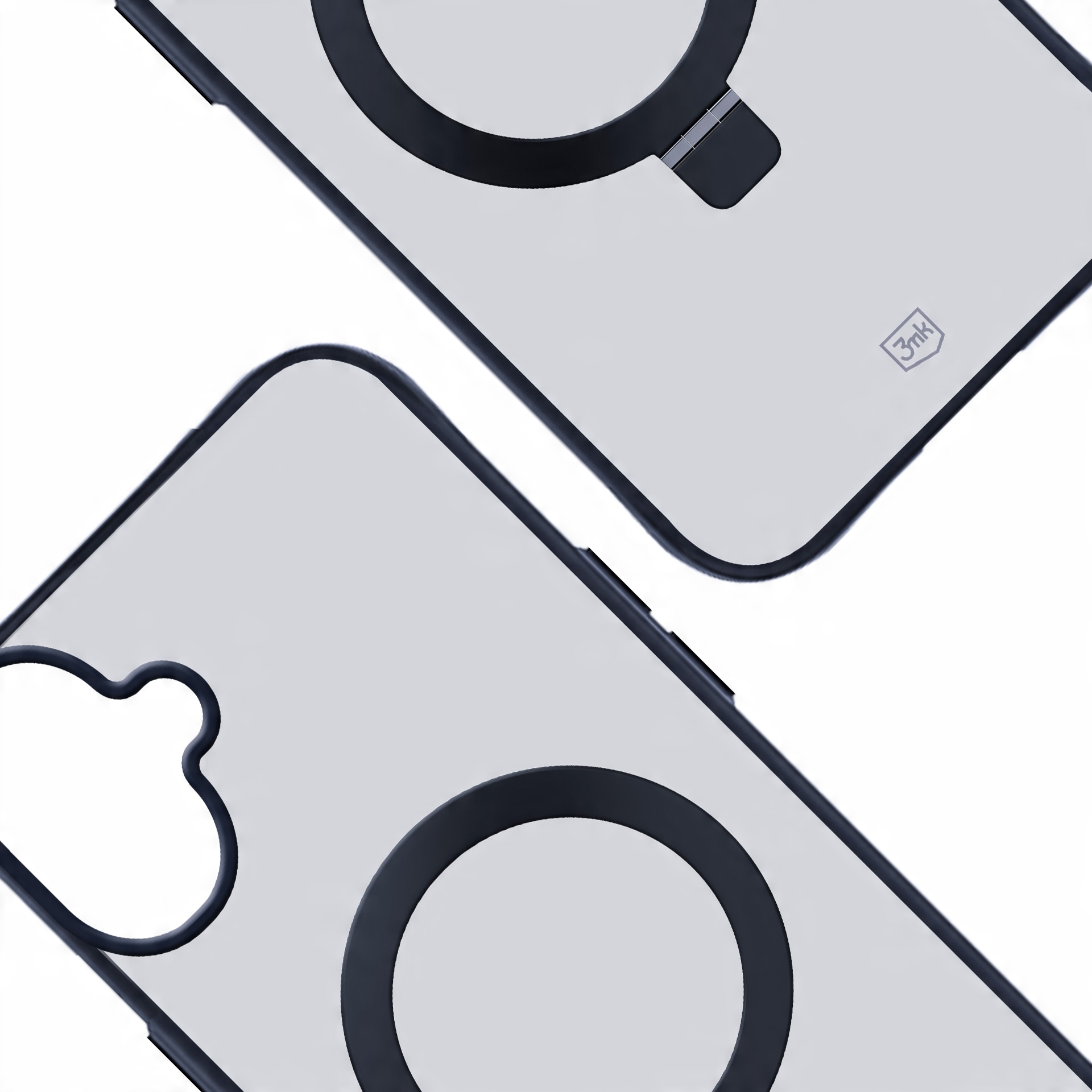 Etui z MagSafe na Apple iPhone 16 plus - 3mk Smoke Case Mag&Stand