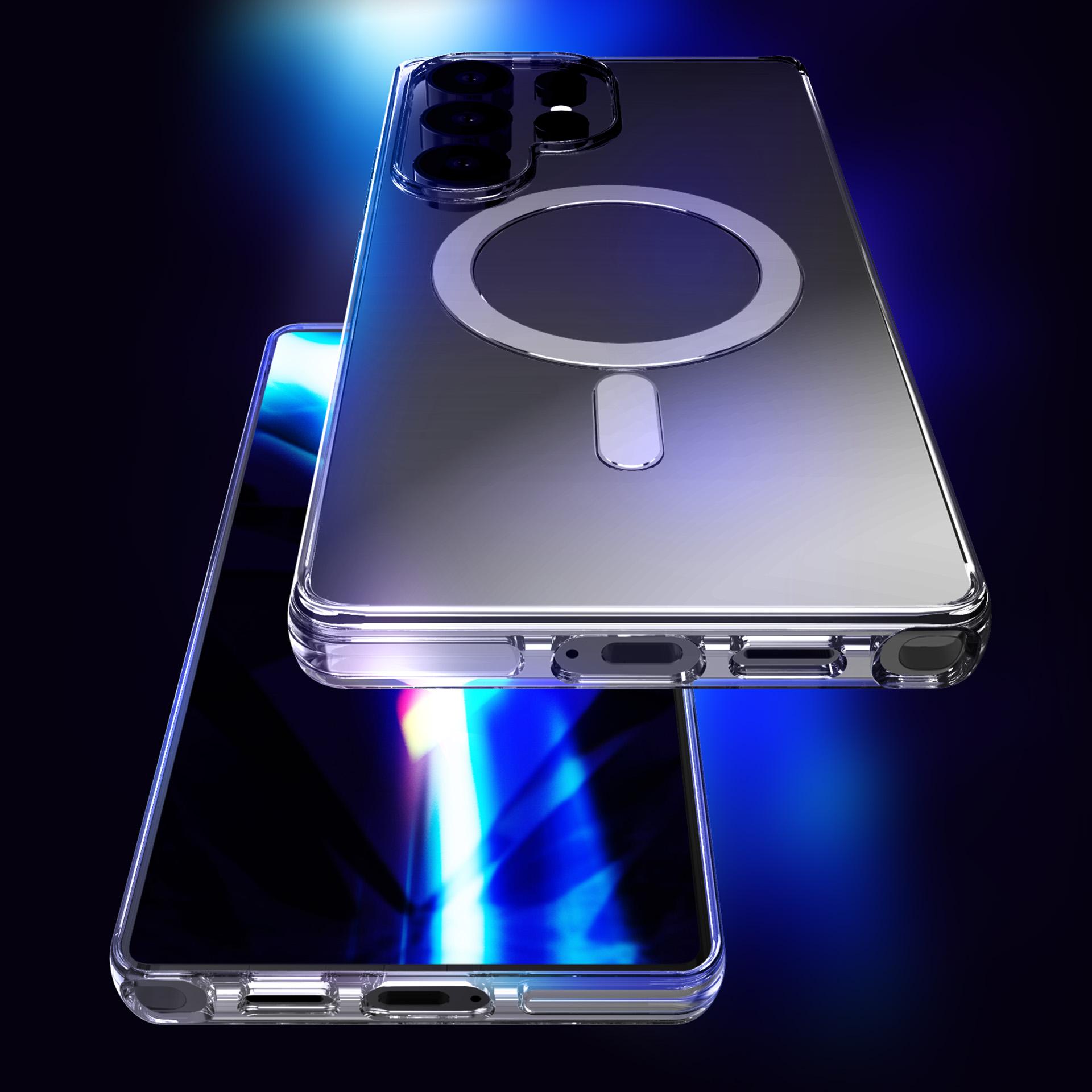 Nieżółknące etui MagSafe na tył Samsung Galaxy S25 Ultra 3mk EverClear Case