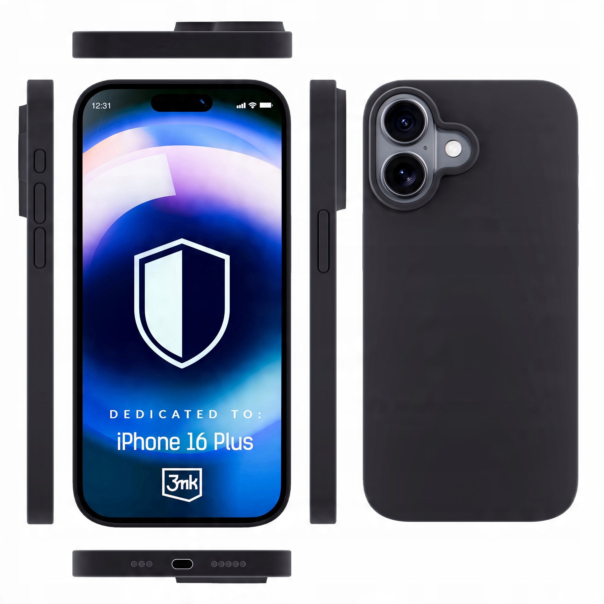 Etui na Apple iPhone 16 Plus - 3mk HARDY Silicone MagCase Graphite