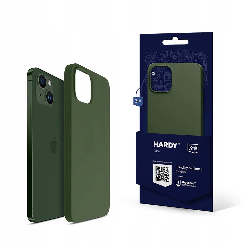 Etui na Apple iPhone 15 - 3mk HARDY Silicone MagCase Alpine Green