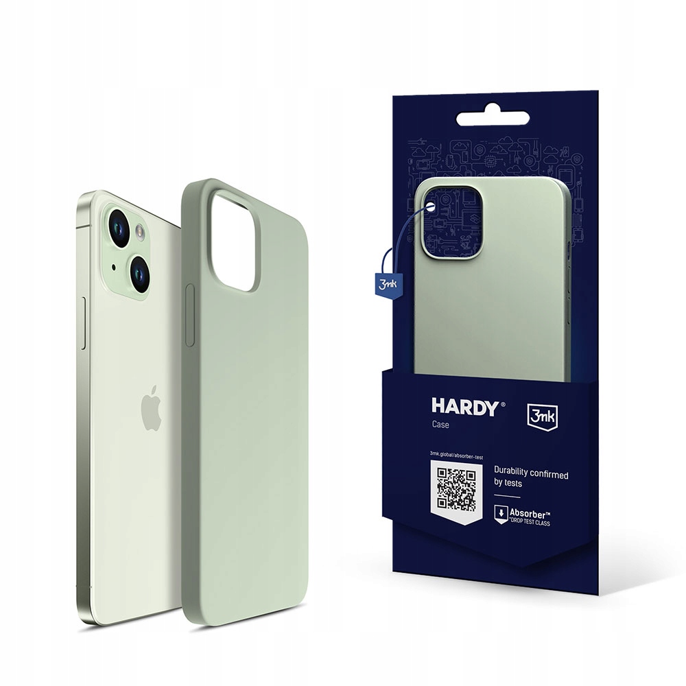 Etui na Apple iPhone 15 - 3mk HARDY Silicone MagCase Green
