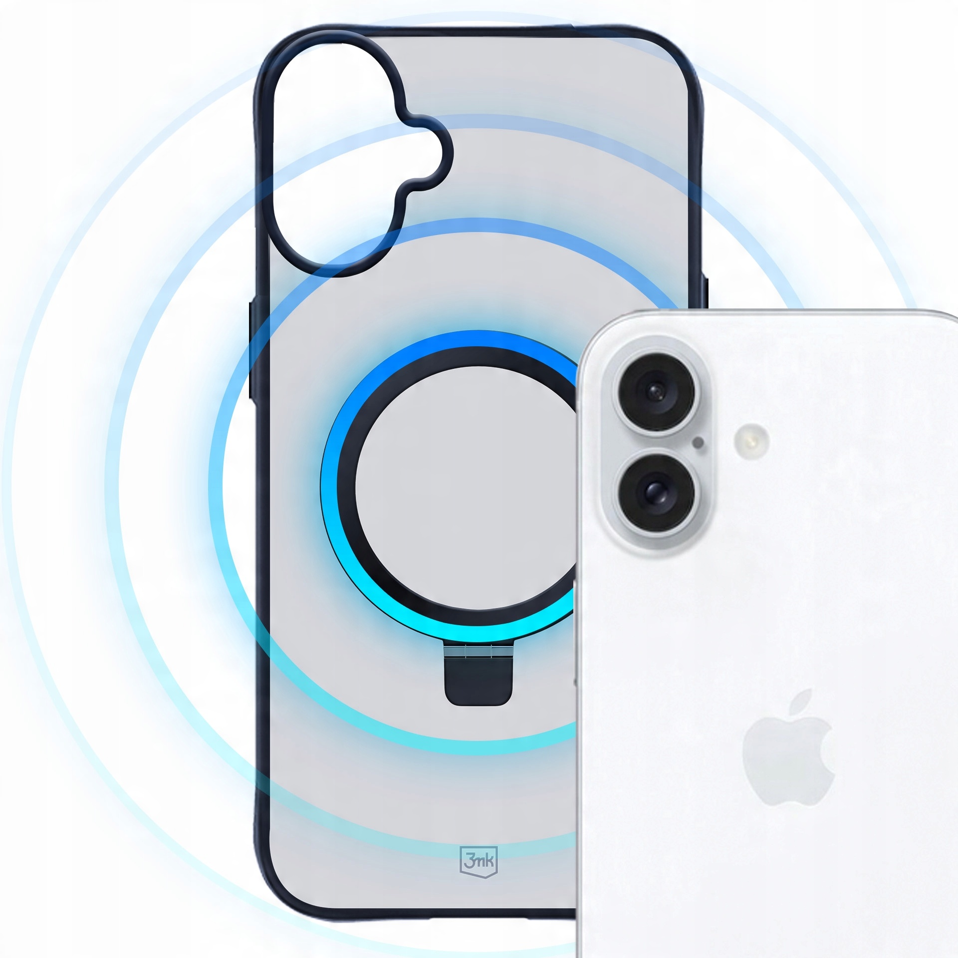 Etui z MagSafe na Apple iPhone 16 plus - 3mk Smoke Case Mag&Stand