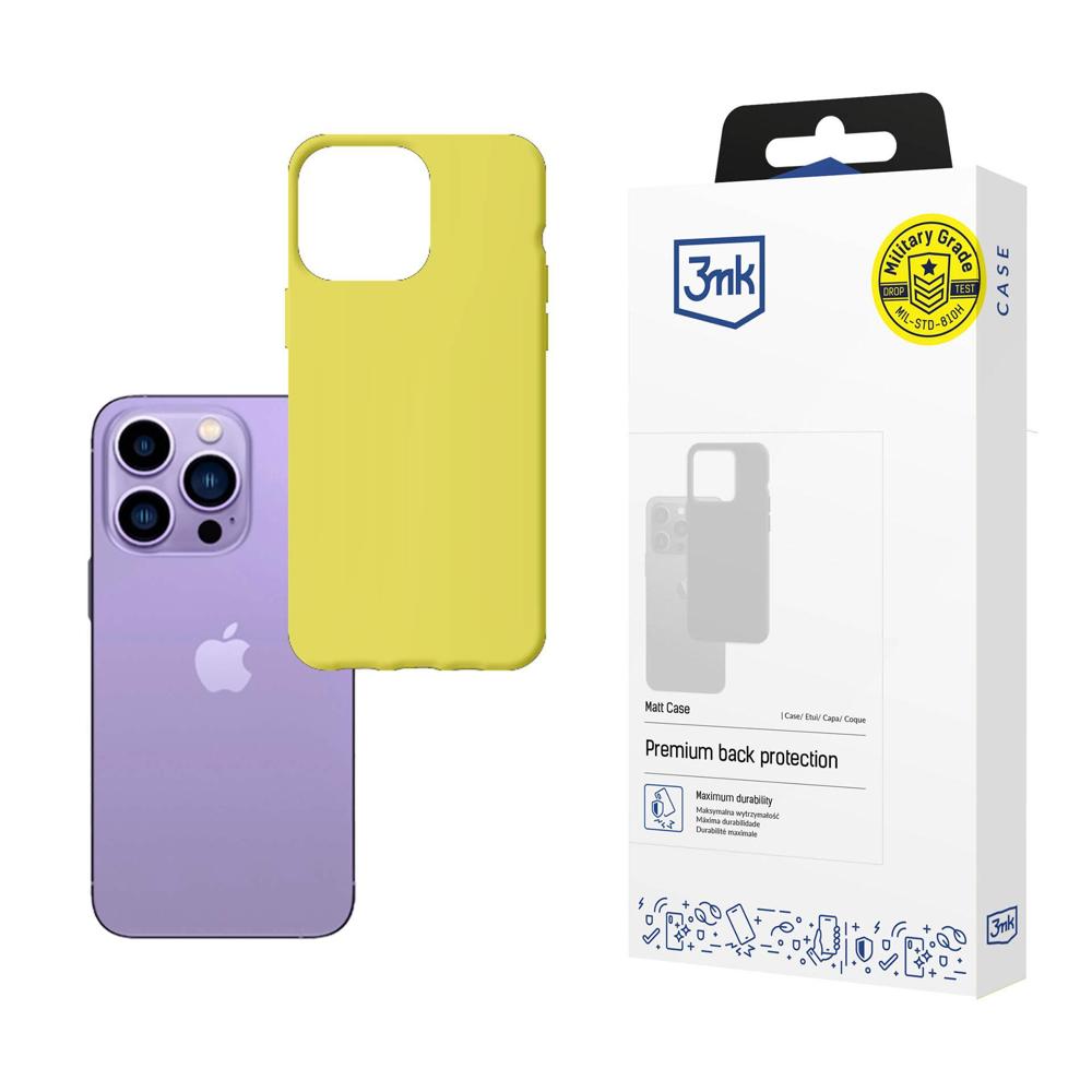 Matowe etui na Apple iPhone 14 Pro - 3mk Matt Case lime