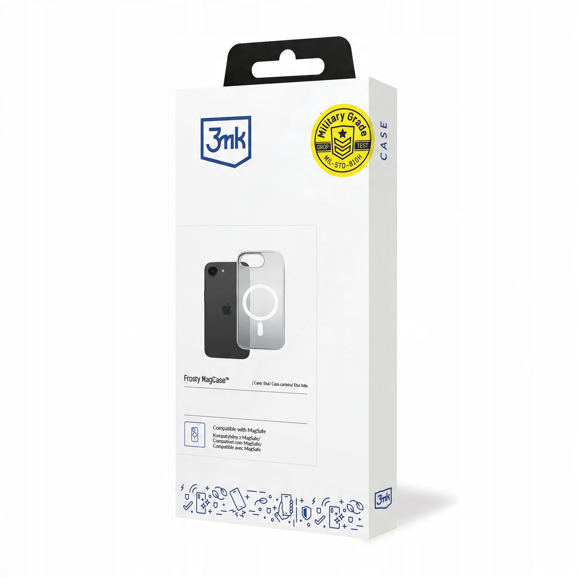 Etui z MagSafe na Apple iPhone 16E - 3mk Frosty MagCase White