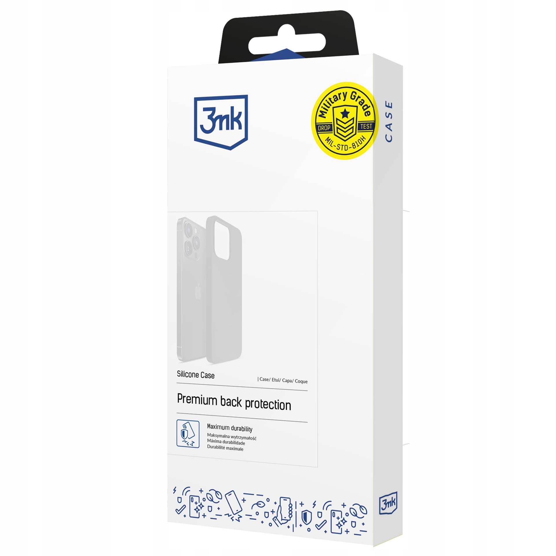 Silikonowe etui na Apple iPhone 15 Plus - 3mk Silicone Case Dark Navy