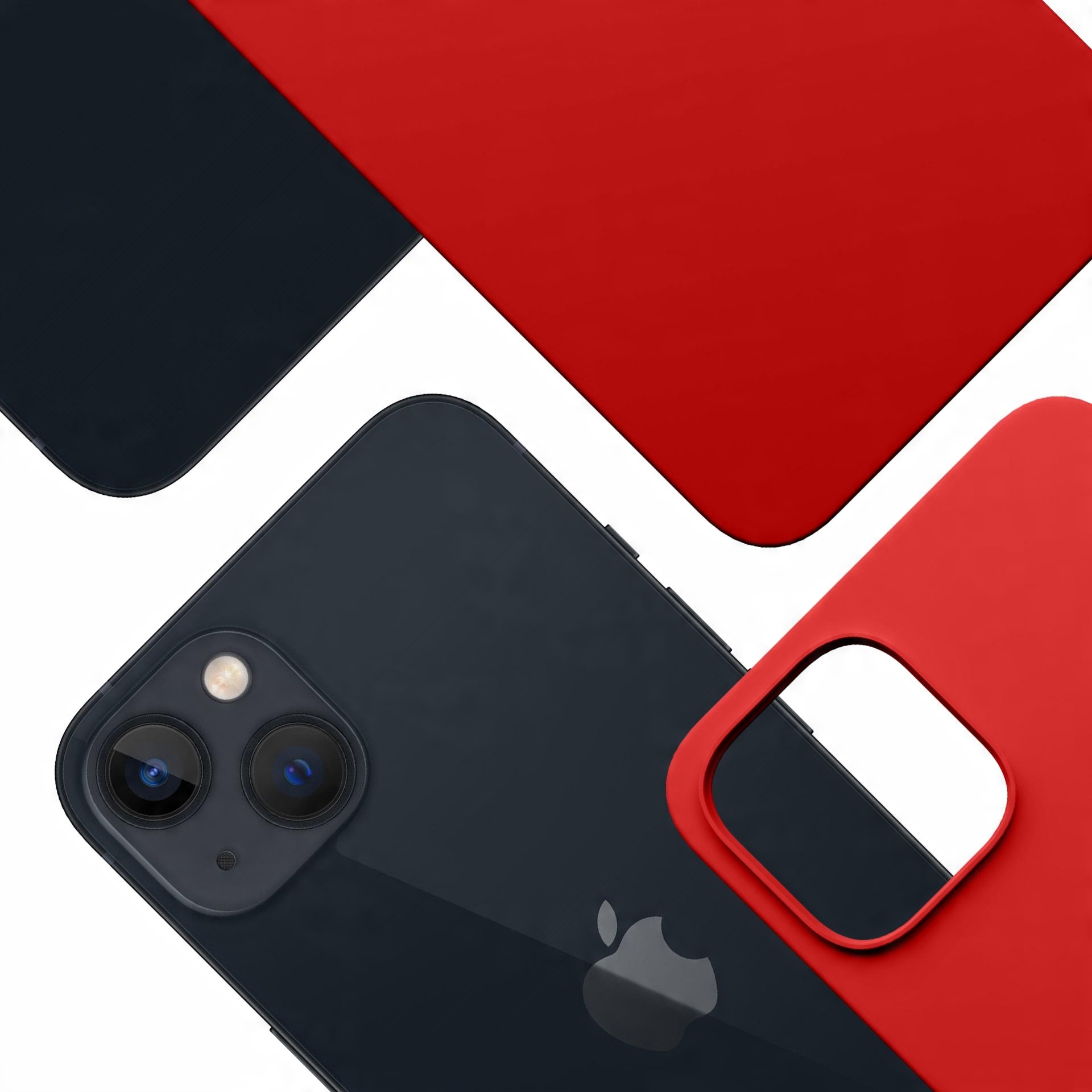 Czerwone etui z MagSafe na tył Apple iPhone 14 Plus - 3mk HARDY MagSilicone