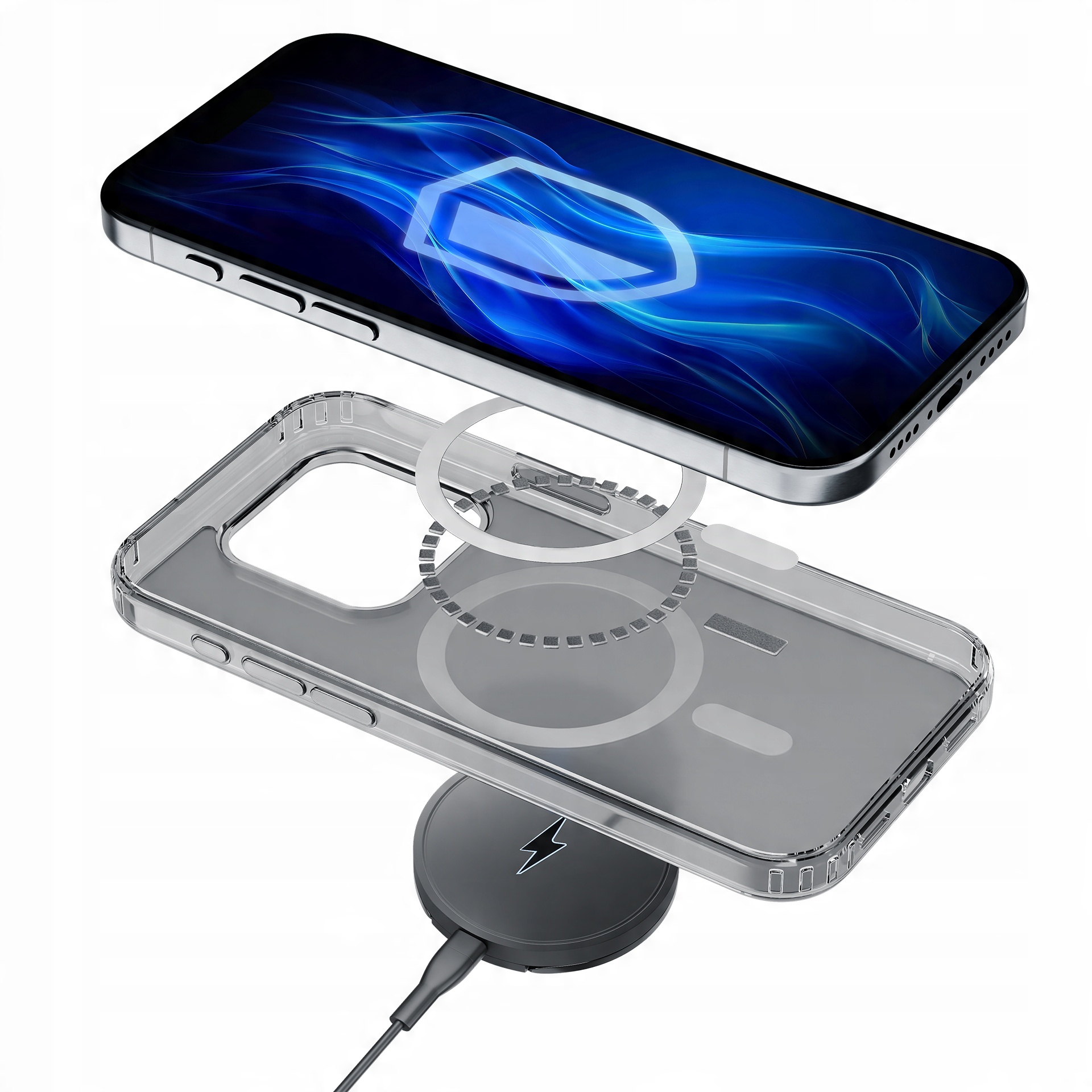 Etui z MagSafe na Apple iPhone 15 Plus - 3mk Frosty MagCase White