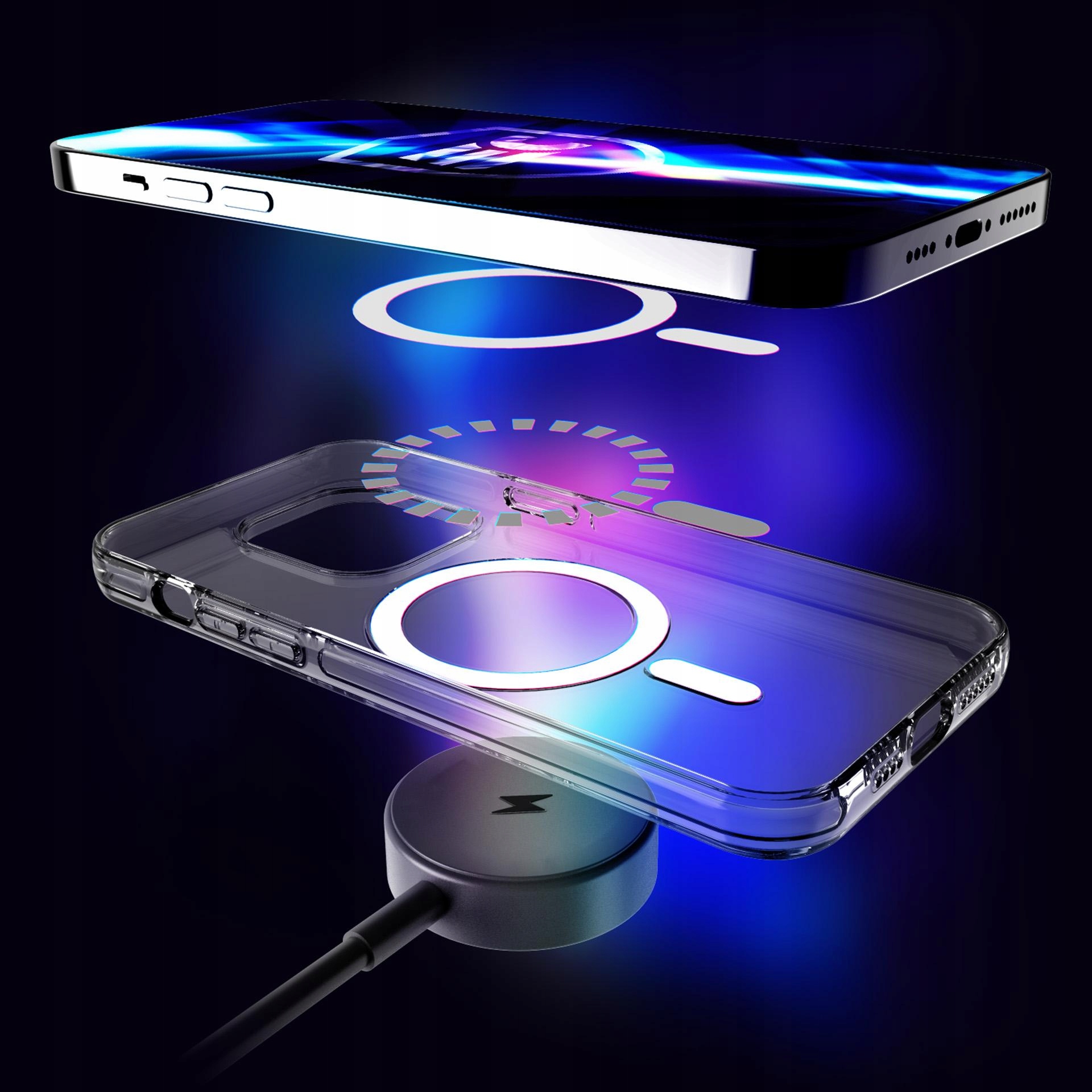 Nieżółknące etui MagSafe na tył do Apple iPhone 15 - 3mk EverClear Mag Case