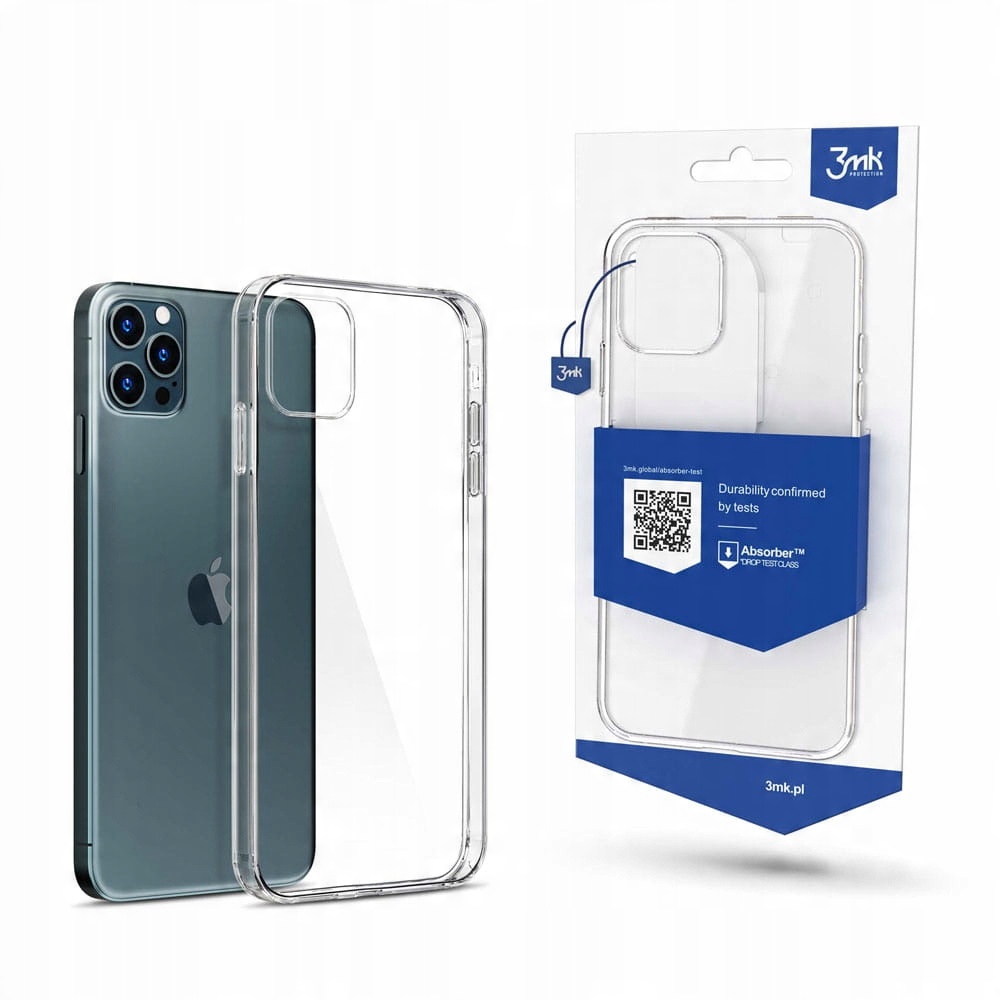 Silikonowe etui na Apple iPhone 12 Pro Max - 3mk Clear Case