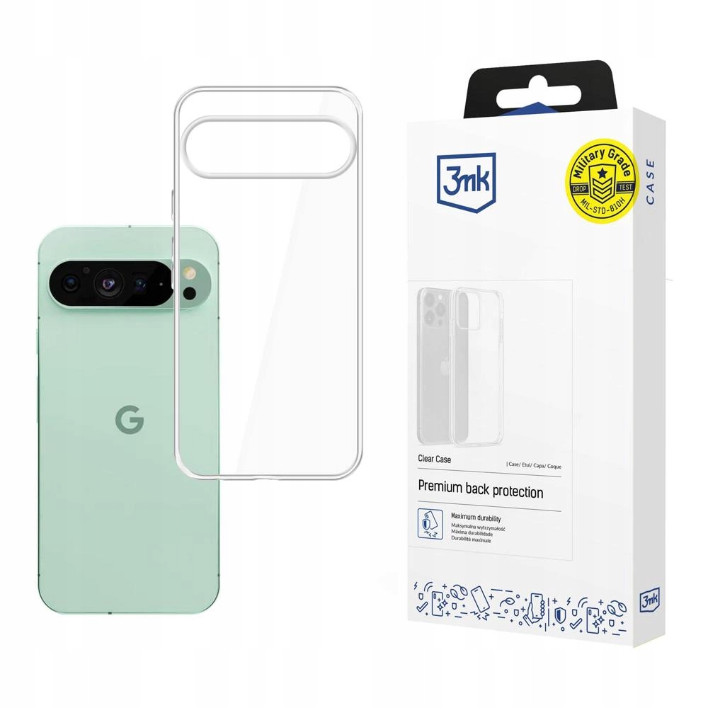 Silikonowe etui na Google Pixel 9 Pro XL - 3mk Clear Case