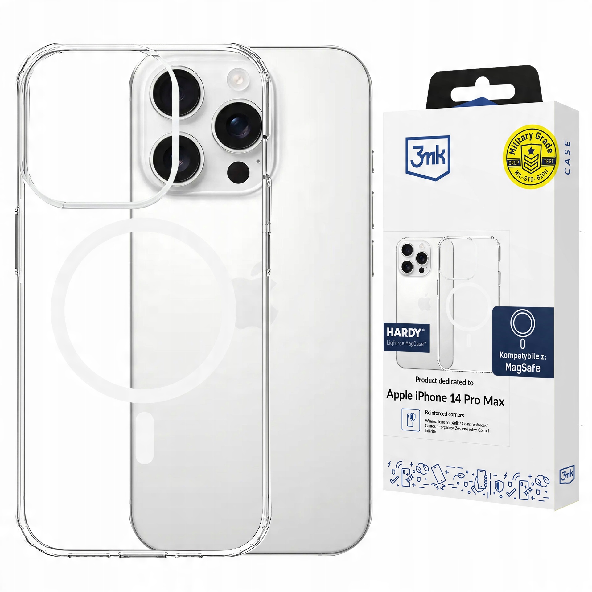 Pancerne etui z MagSafe 3mk LiqForce Mag Case na Apple iPhone 14 Pro Max