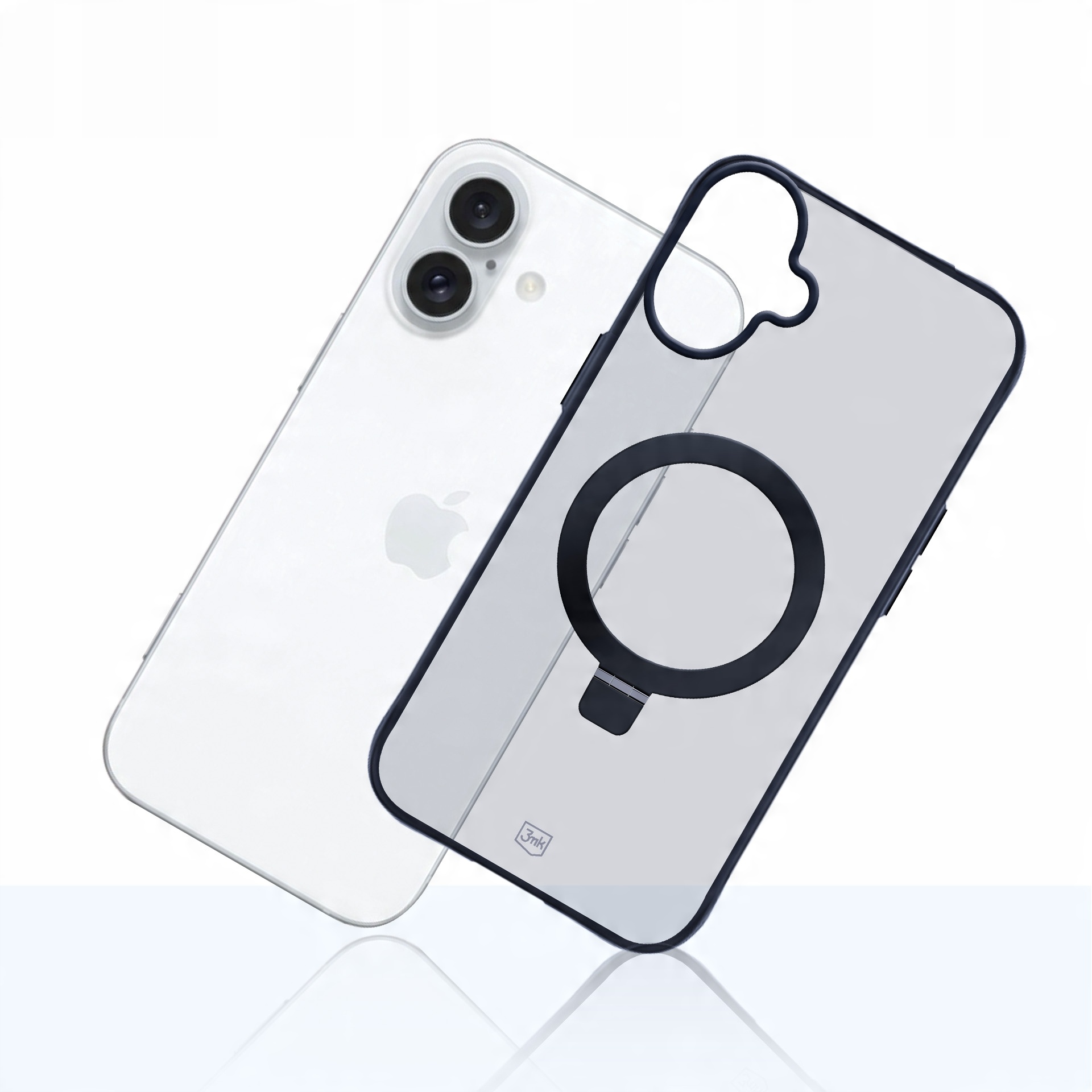 Etui z MagSafe na Apple iPhone 16 plus - 3mk Smoke Case Mag&Stand